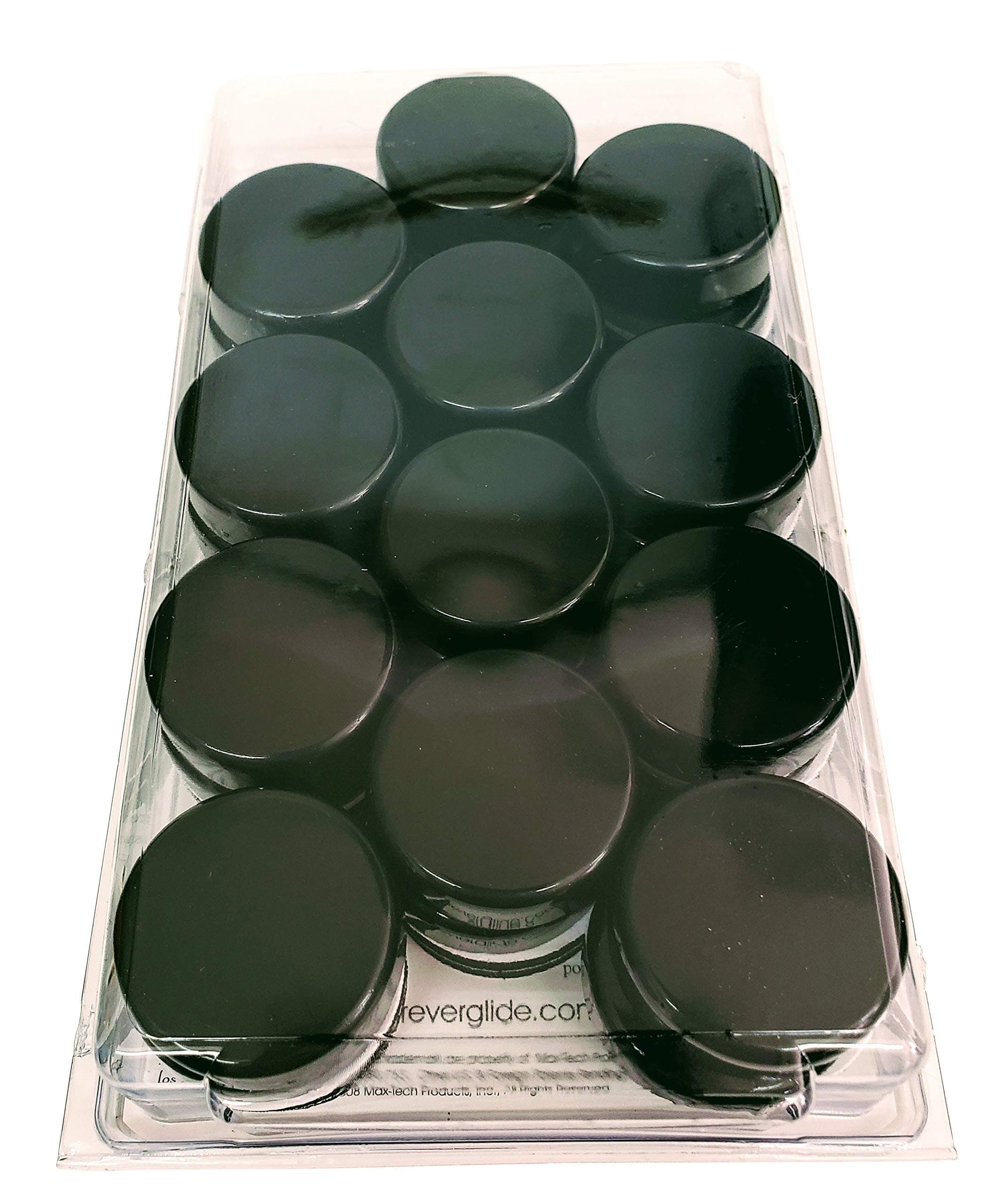 Forever Glides1-1/2" Wrought Iron Patio Chair Glides and Outdoor Furniture Replacement Feet - (24 Pack - Black)