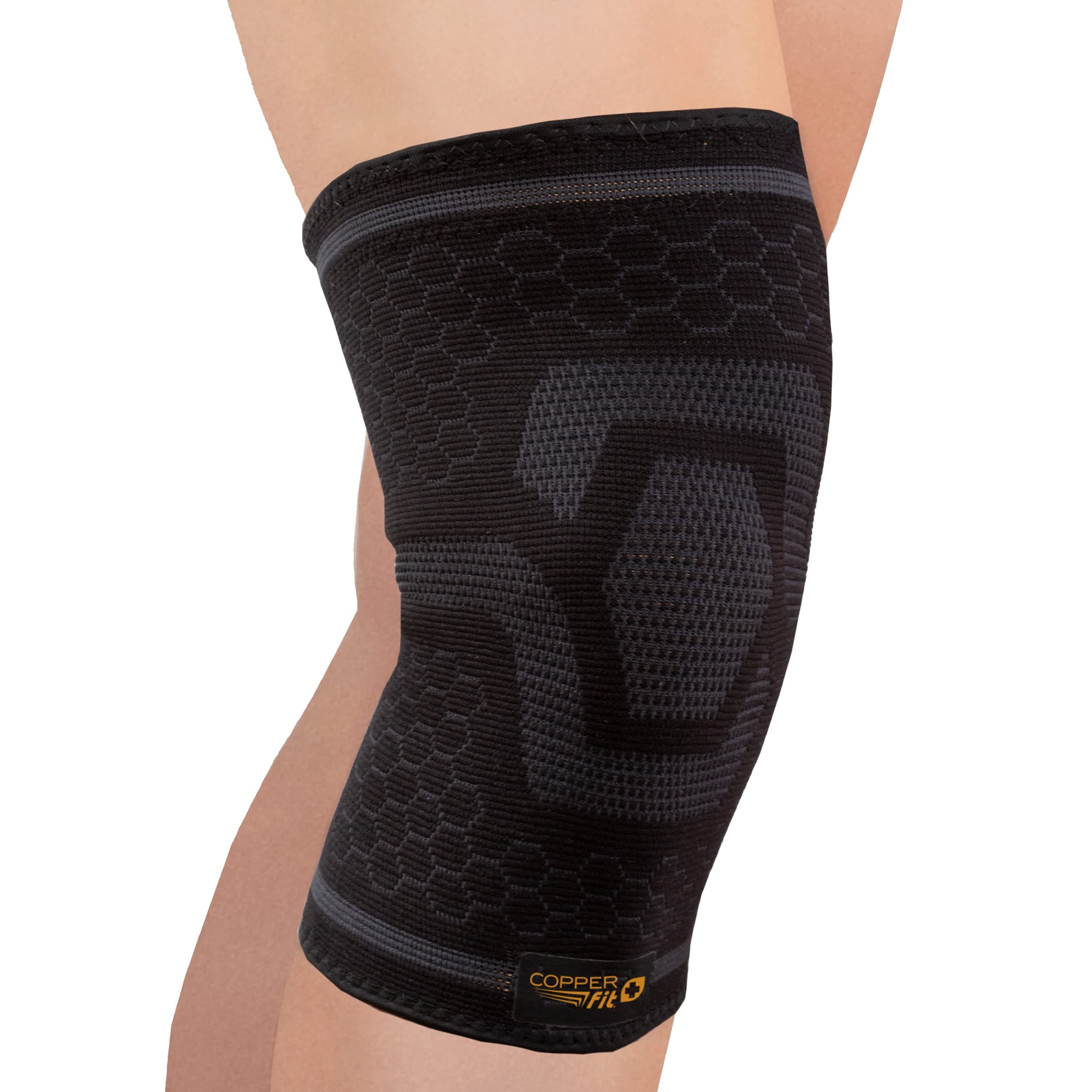 Ice Knit Compression Knee Sleeve Infused with Menthol and Coq10 for Recovery