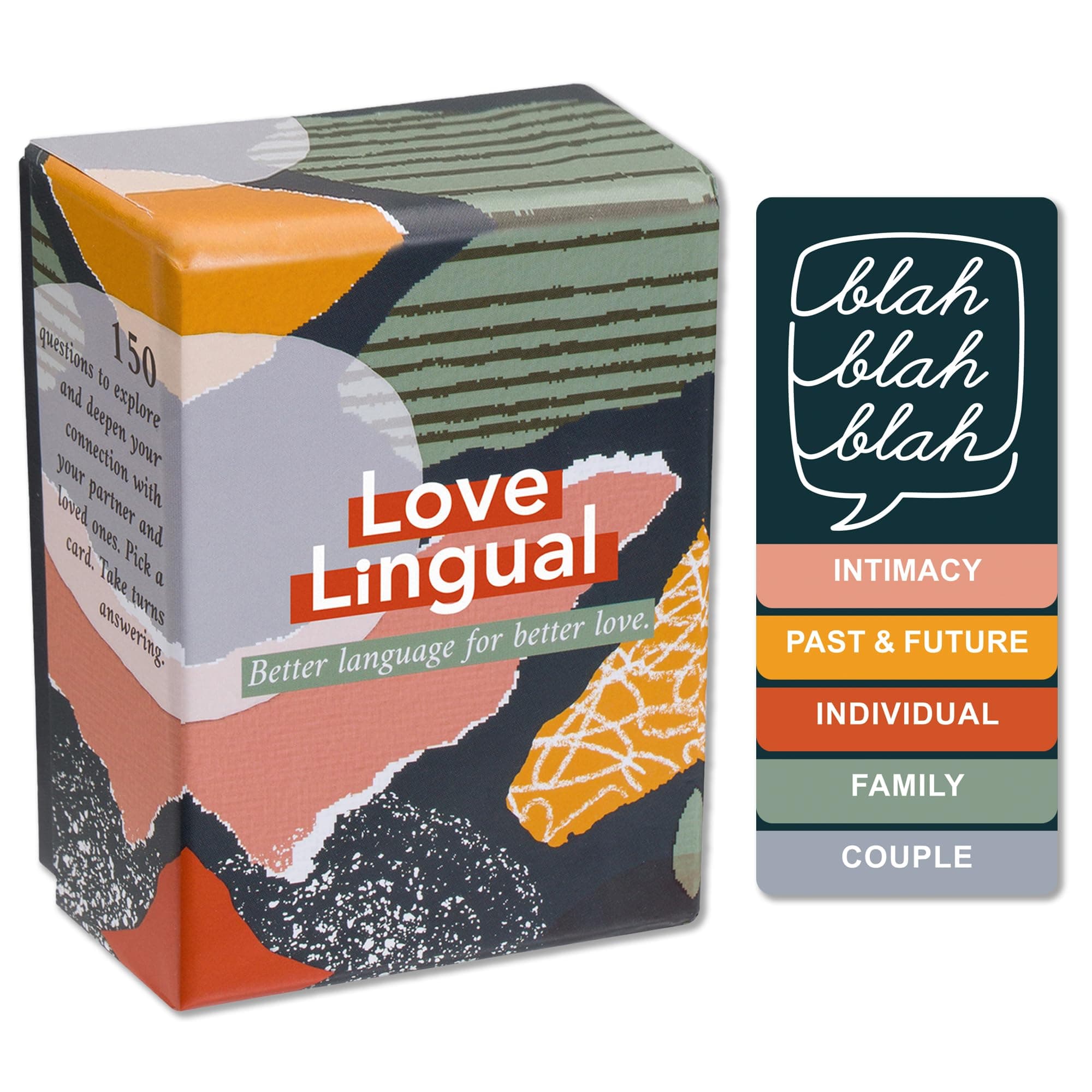 FLUYTCO Love Lingual Couples Card Game – 150 Conversation Starter Cards for Date Night, Relationship Building & Meaningful Talks