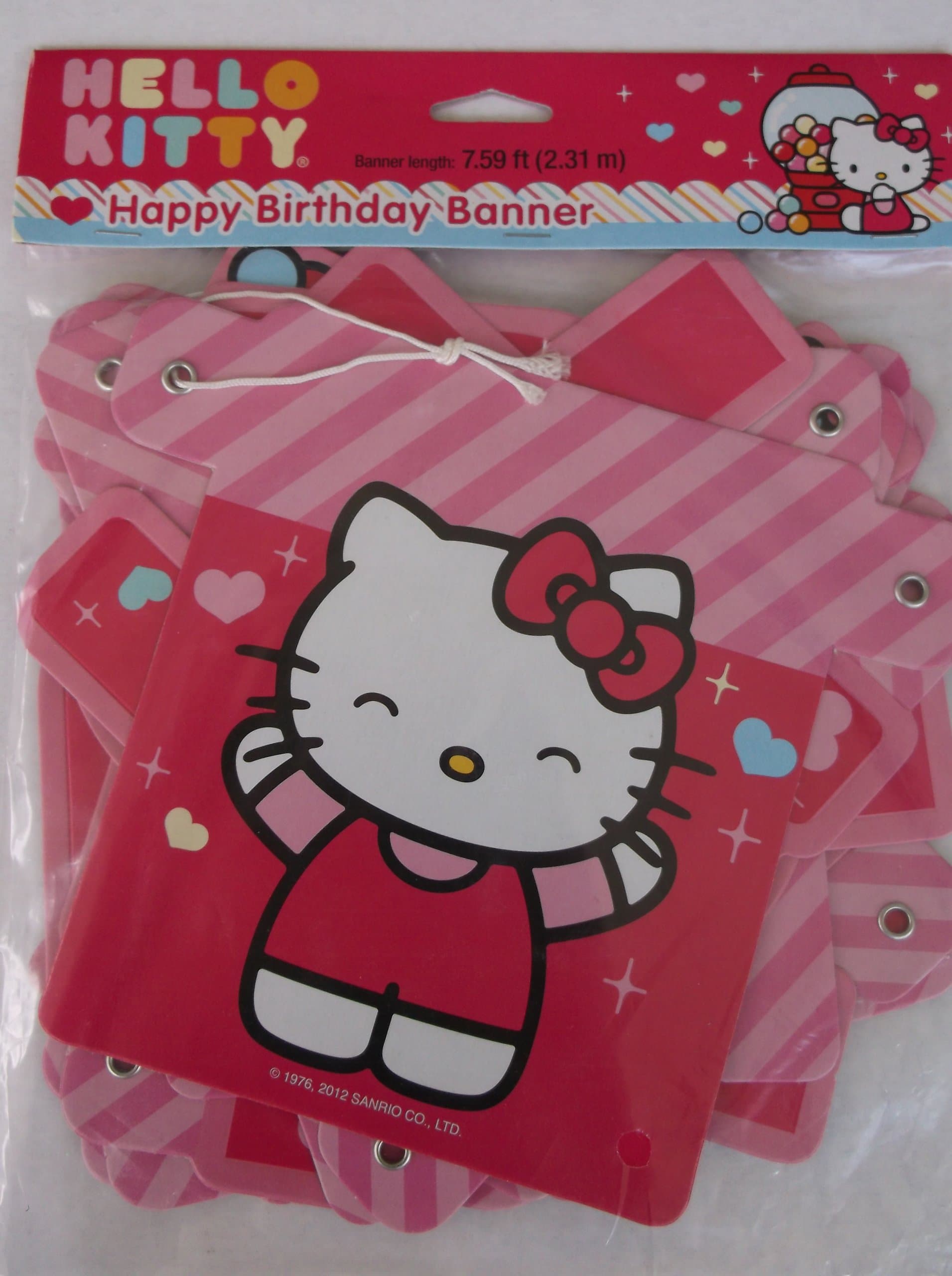 Designware Hello Kitty 'Sweet Gumdrop' Happy Birthday Banner (1ct)