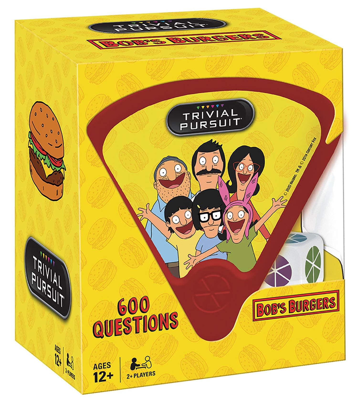 USAOPOLY Trivial Pursuit Bob's Burgers (Quickplay Edition) | Bob's Burgers Trivia Game Questions | 600 Questions & Die in Travel-Sized Container | Officially Licensed