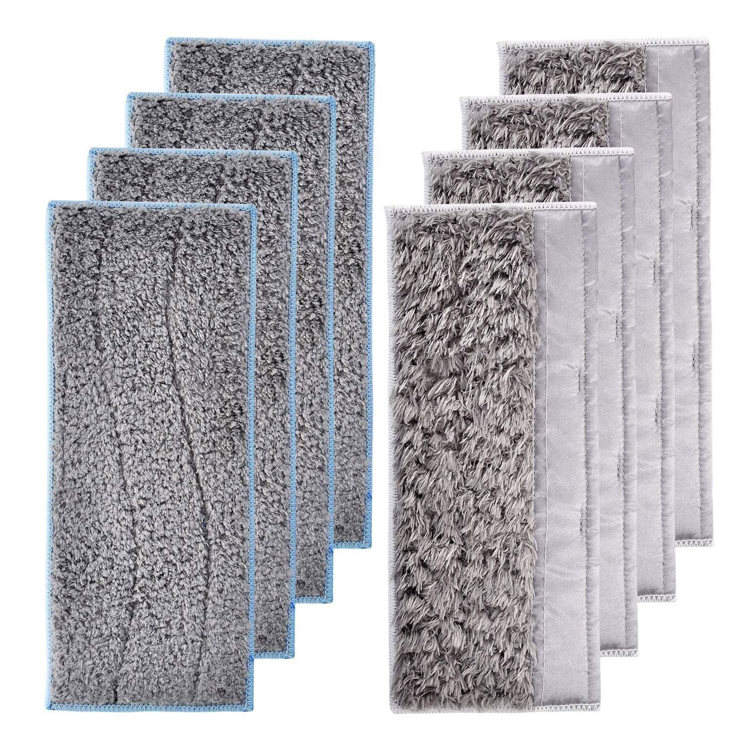 LesinaVac Replacement Washable and Reusable Mopping Pads for iRobot Braava Jet M6(6110) (6112) Robot Mop (4 Wet Pads & 4 Dry Pads)