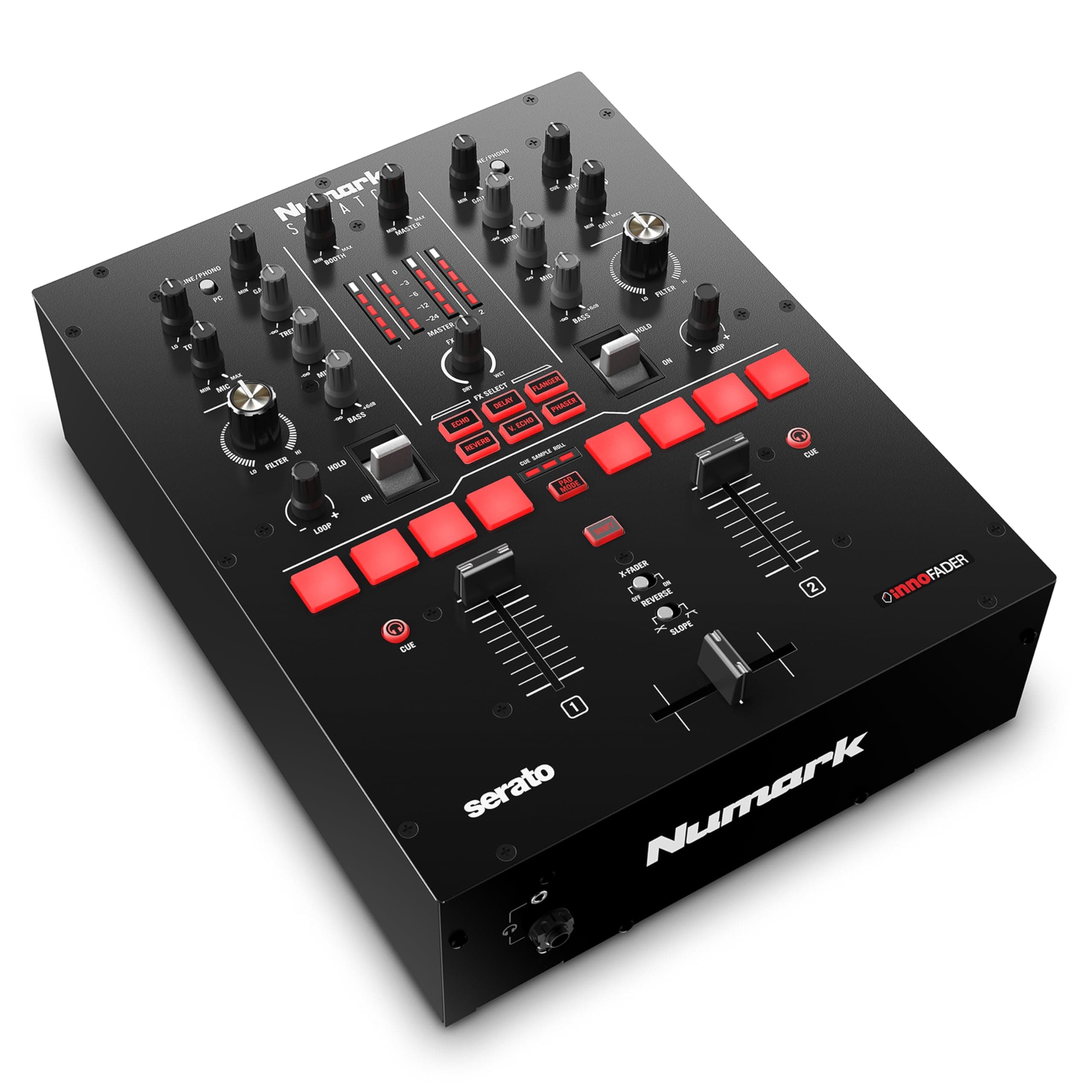 Scratch - Two-Channel DJ Scratch Mixer for Serato DJ Pro (included) With Innofader Crossfader, DVS license, 6 Direct Access Effect Selectors, Performance Pads and 24-Bit Sound Quality
