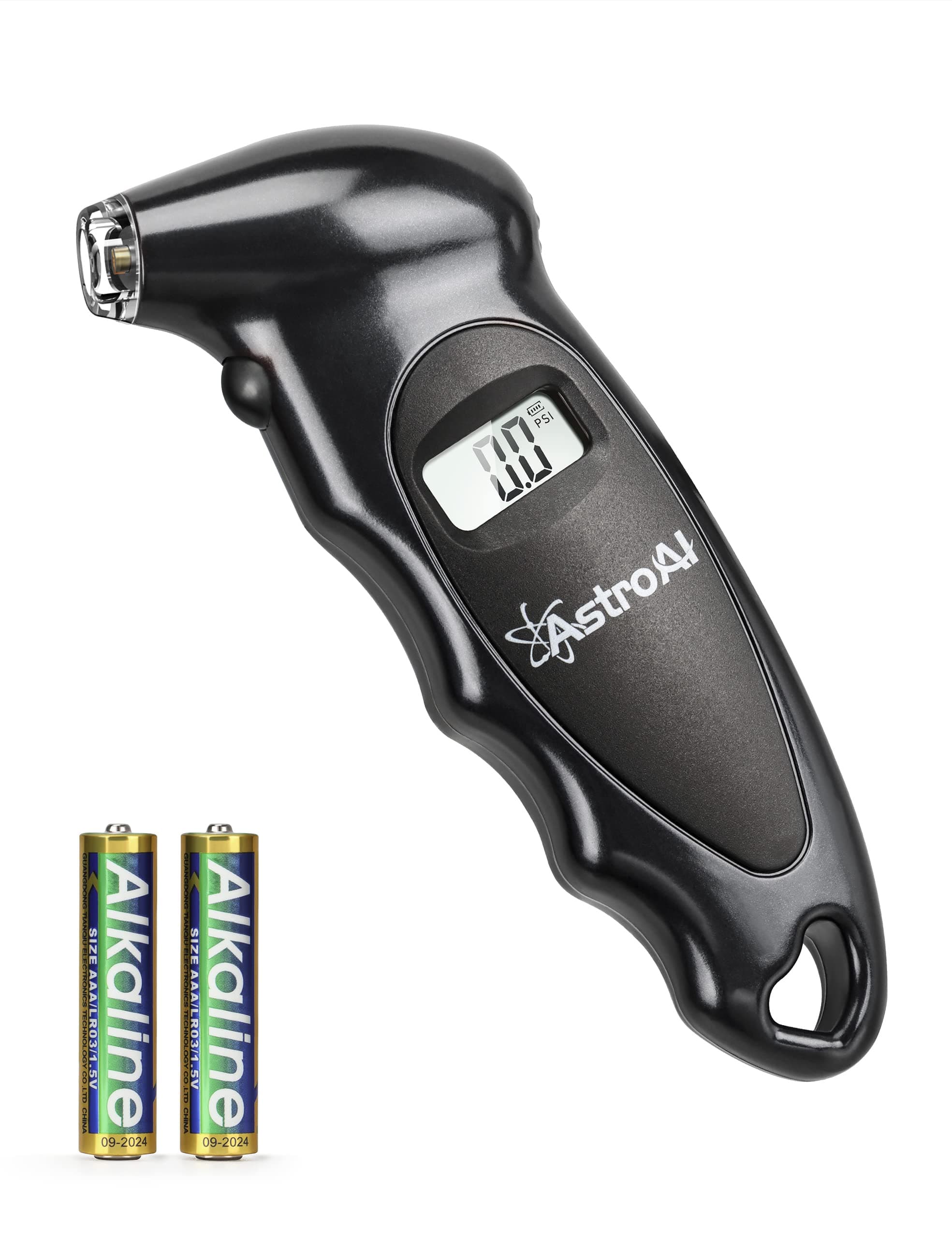 AstroAI Digital Tyre Pressure Gauge 150 PSI 4 Settings for Car Truck Bicycle with Backlit LCD and Non-Slip Grip Tyre Pressure Checker (Black)