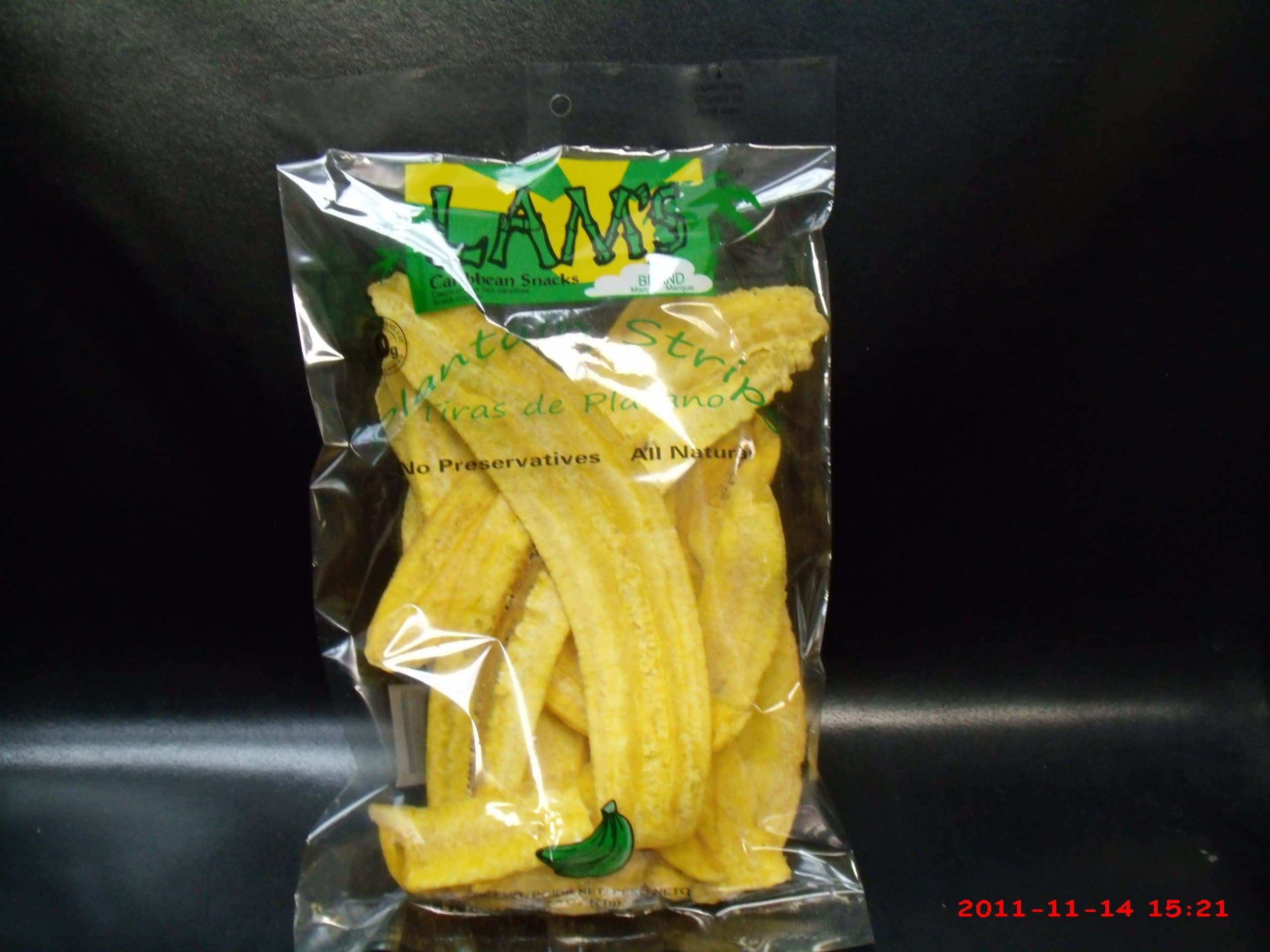 Lam's Plantain Chips Strips