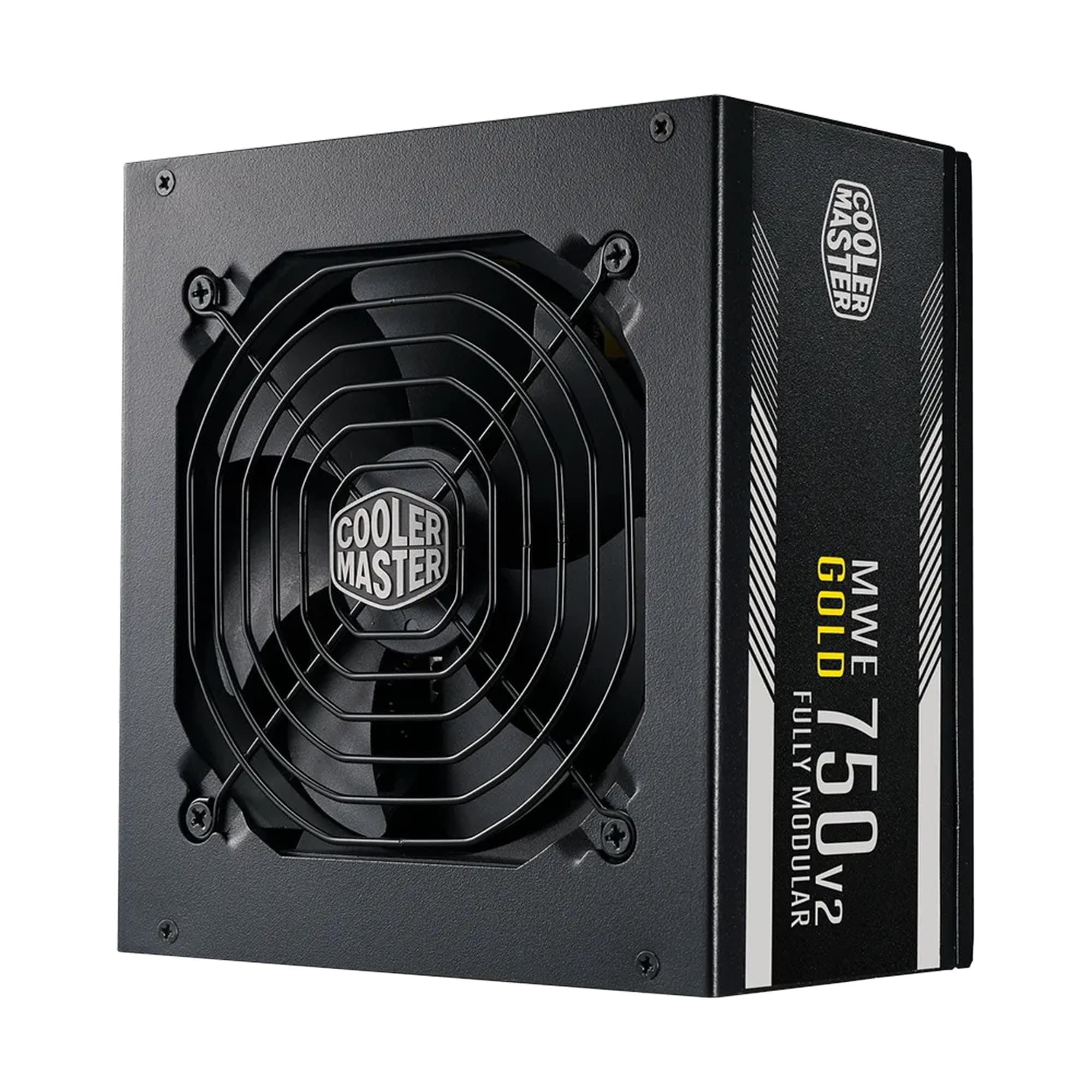 Cooler Master MWE Gold 750 V2 Full Modular, 750W, 80+ Gold Efficiency, 2 EPS Connectors, 120mm HDB Fan, Semi-fanless Operation, 5 Year Warranty
