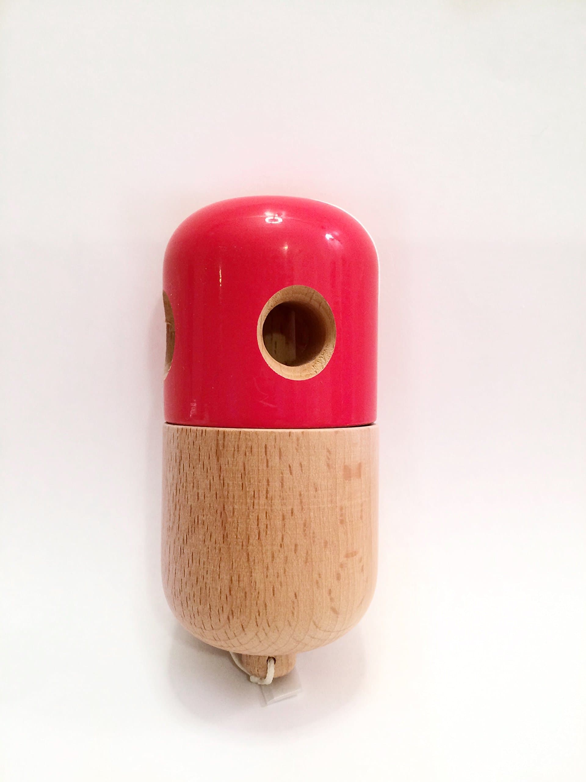 Shogun 5 Hole Pill Kendama - Red by Shogun Kendama