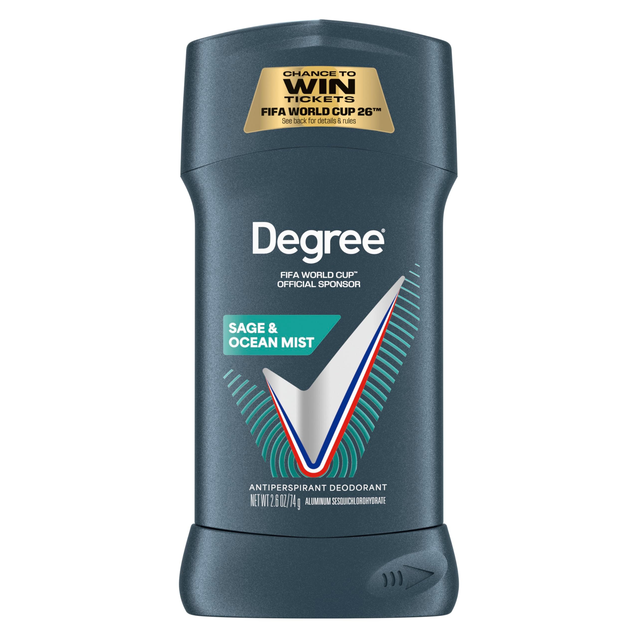 Men Advanced Antiperspirant Deodorant 72H Sweat & Odor Protection Sage and Ocean Mist Deodorant with Motionsense Technology