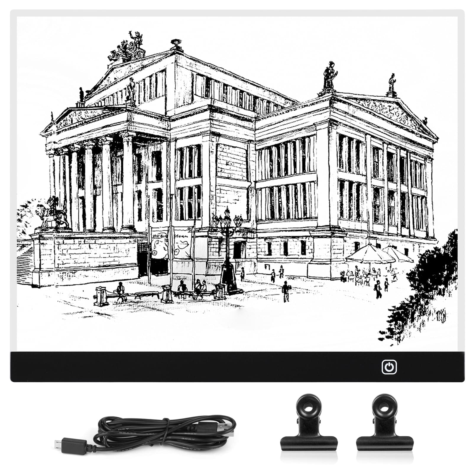 Light Box Drawing A3 LED Light Pad 3 Brightness Adjustable Copy Board Tracing Light Box Ultra-Thin Light Pad for Diamond Painting Sketching Animation X-RAY Viewing