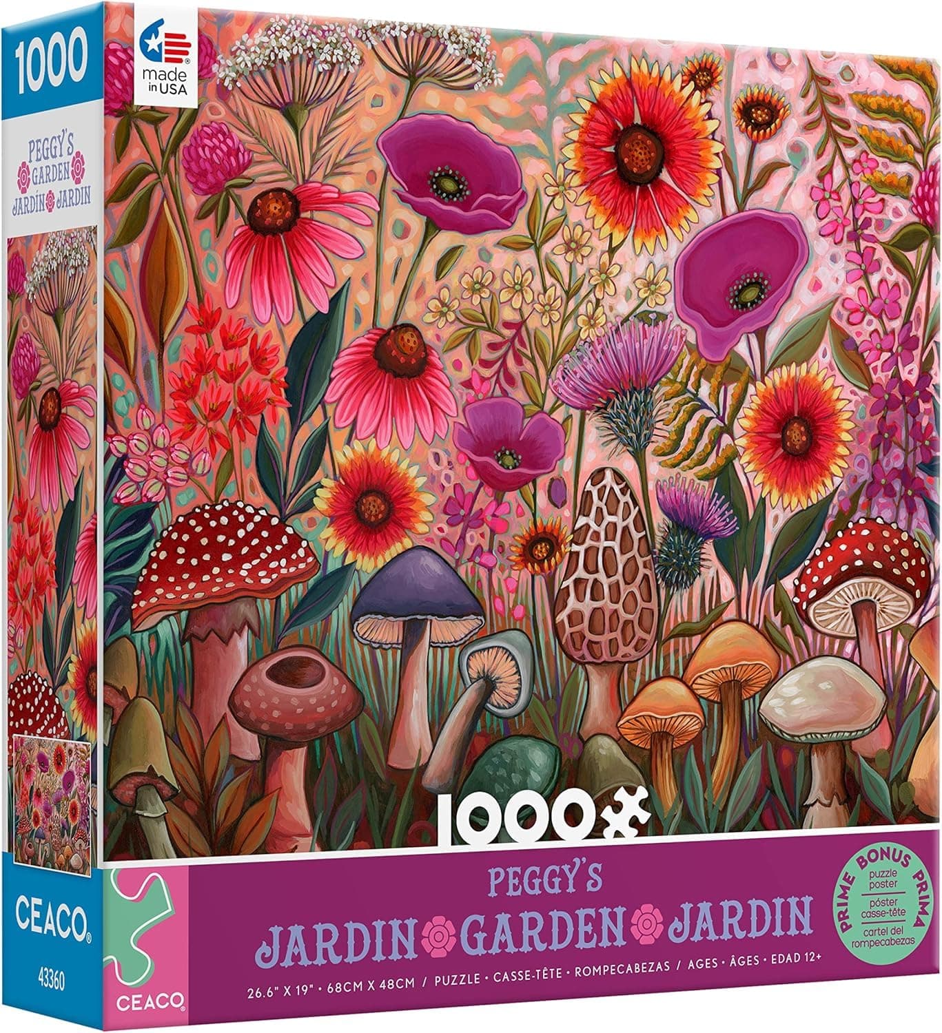 Ceaco - Peggy's Garden - Morel of The Story - 1000 Piece Jigsaw Puzzle