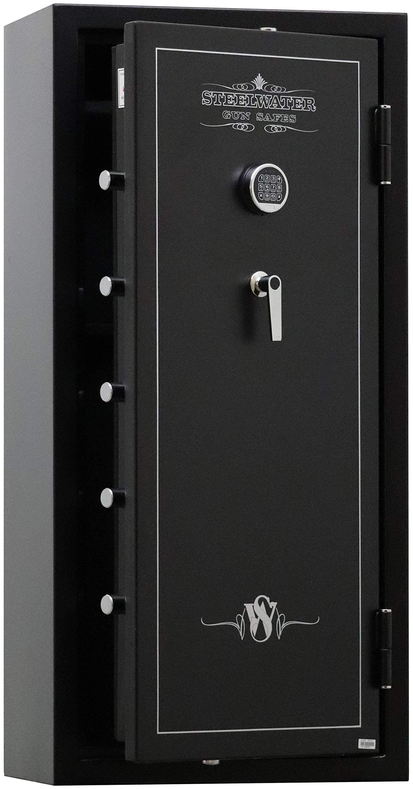 STEELWATER GUN SAFES New Improved E.M.P Proof, 20 Long Gun, 60 MInute Fire Protection, Auto LED LIghting, Dehumidifier, and Door Organizer kit, for Rifles, Pistols, and other valuables. AMEGS5928-EMP