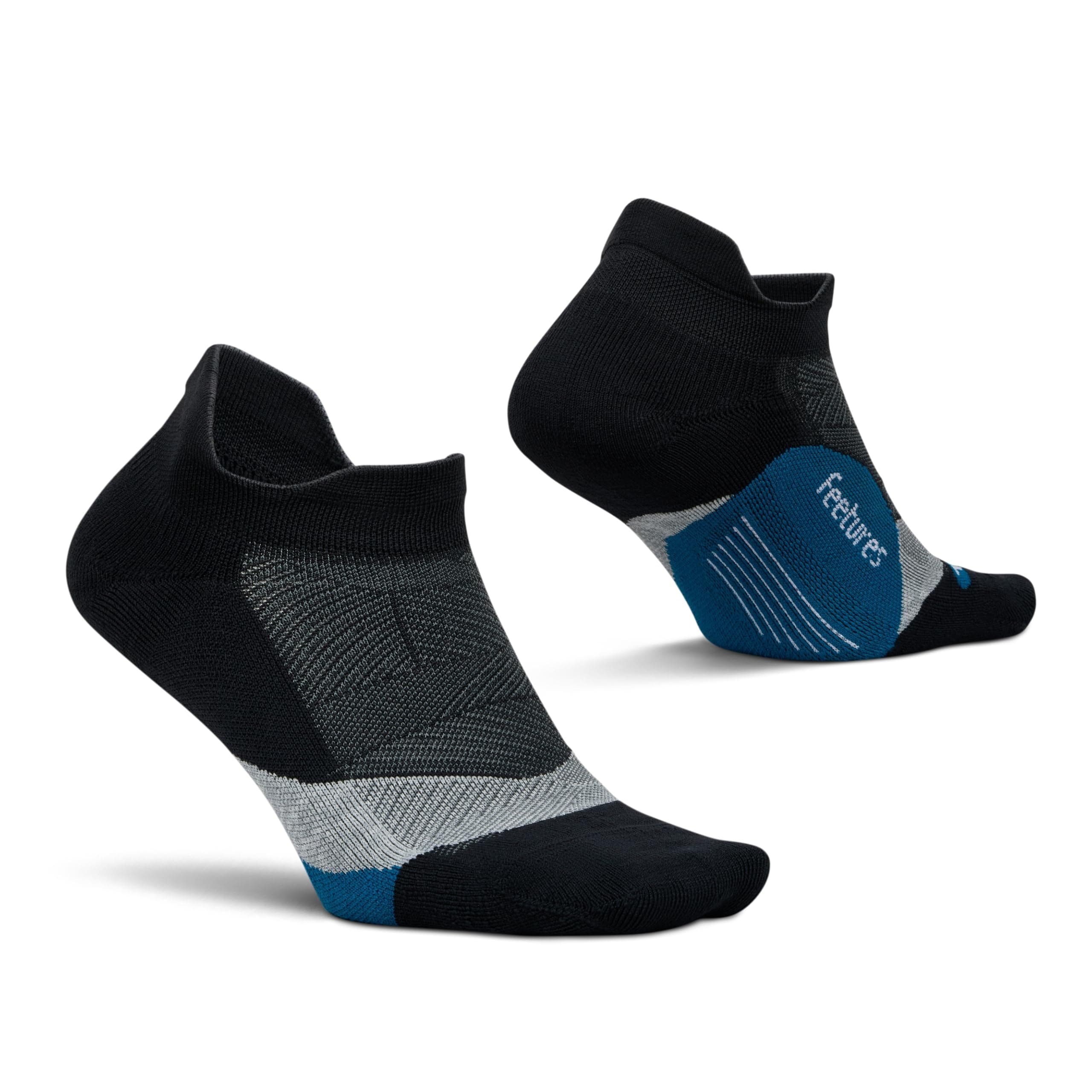 Feetures Elite Light Cushion No Show Tab Athletic Ankle Socks - Sport Sock with Targeted Compression