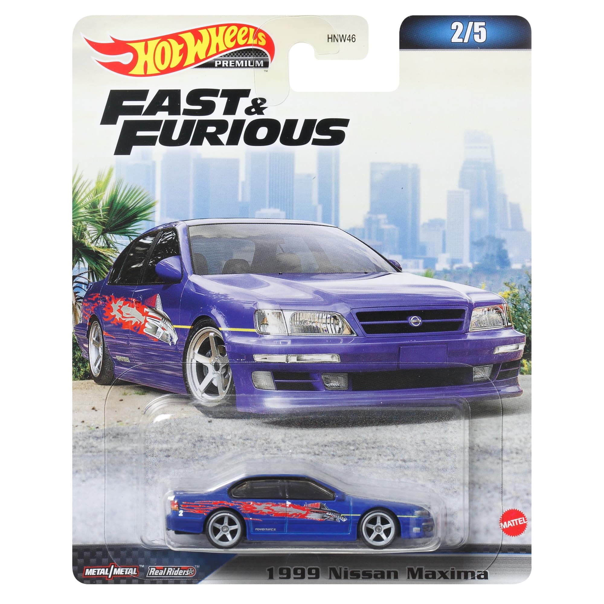 Hot Wheels Fast & Furious 1999 Nissan Maxima HKD23 Blue