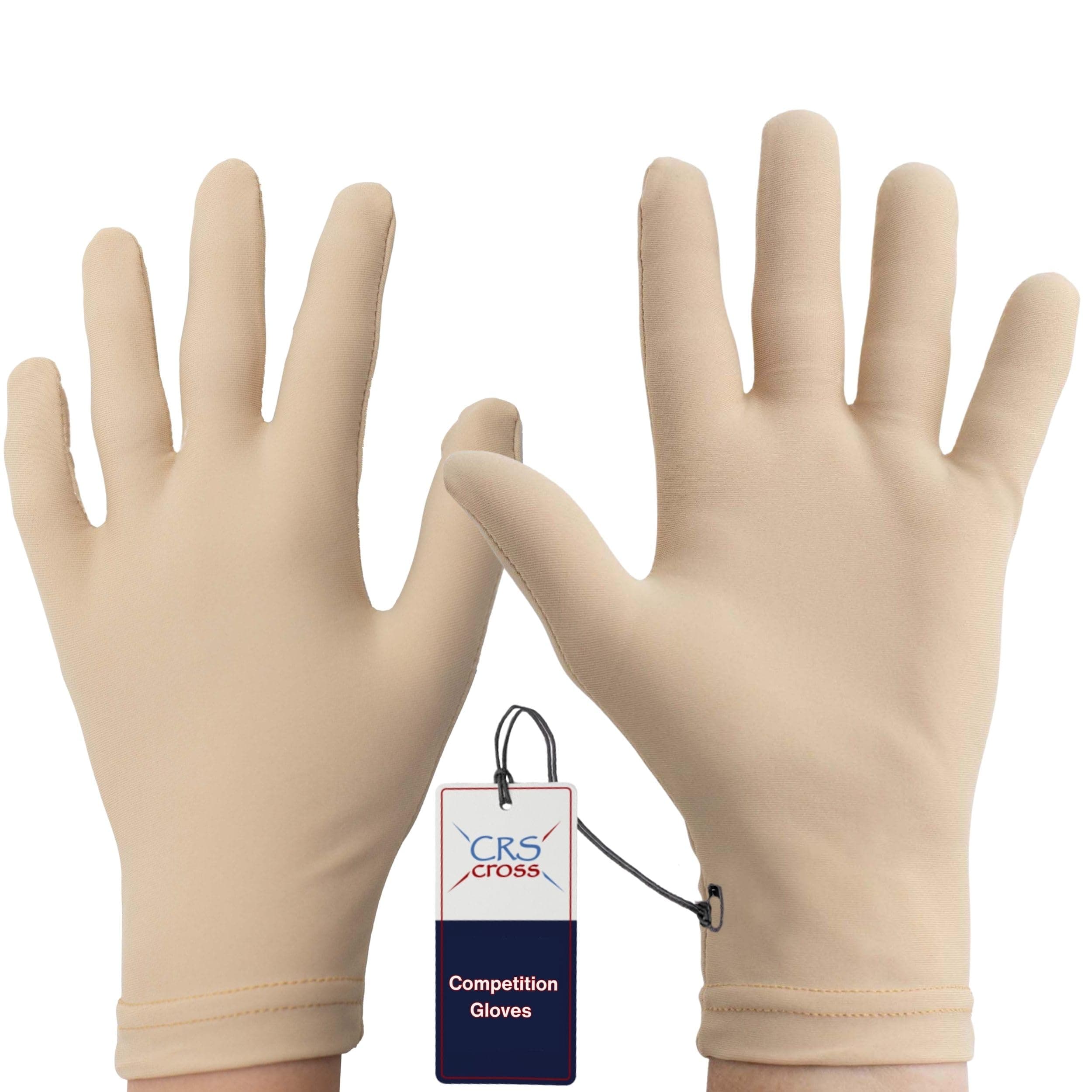 Competition Figure Skating Gloves. Fitted Glove for Ice Skate, Dance, Roller Skaters and Cheerleading. Available in Both Youth and Adult Sizes