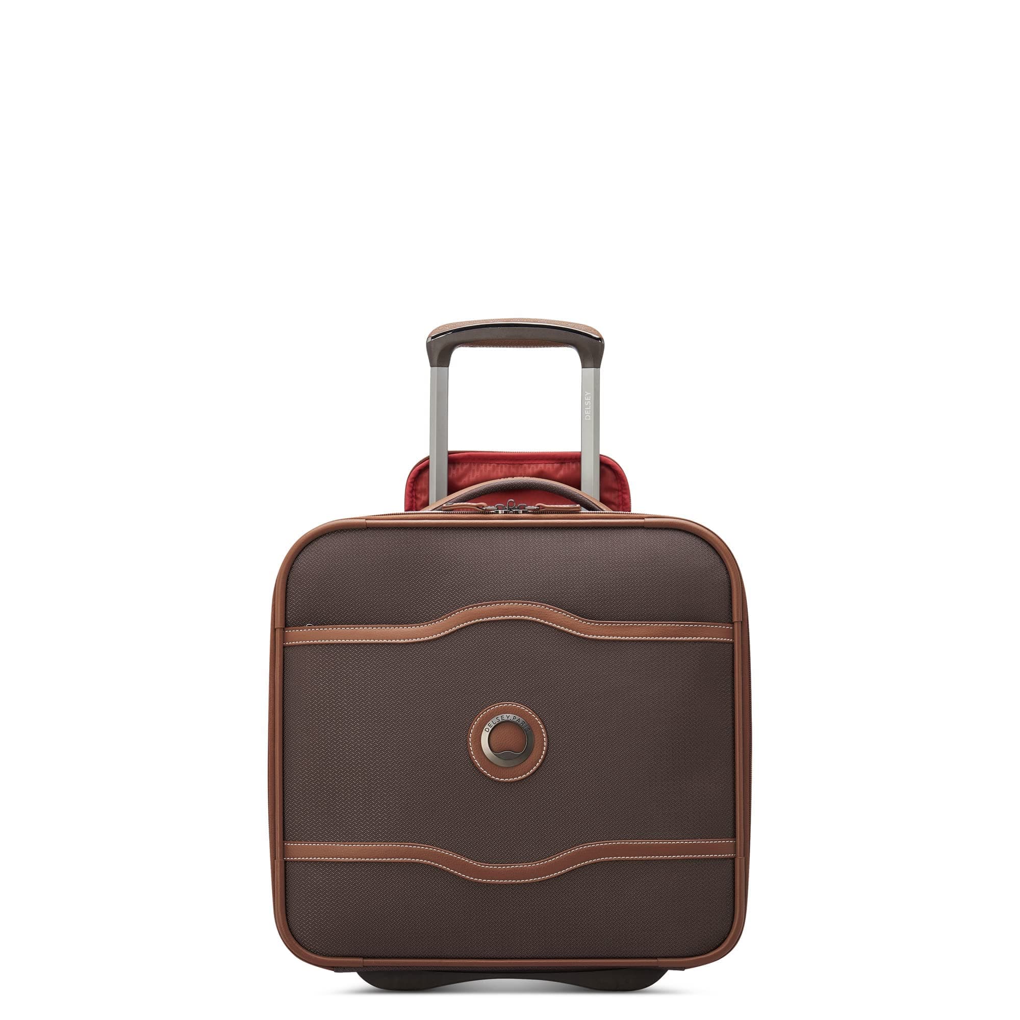 Chatelet 2.0 Softside Luggage Under-Seater with 2 Wheels, Brown, Carry-on 16 Inch, Wheels