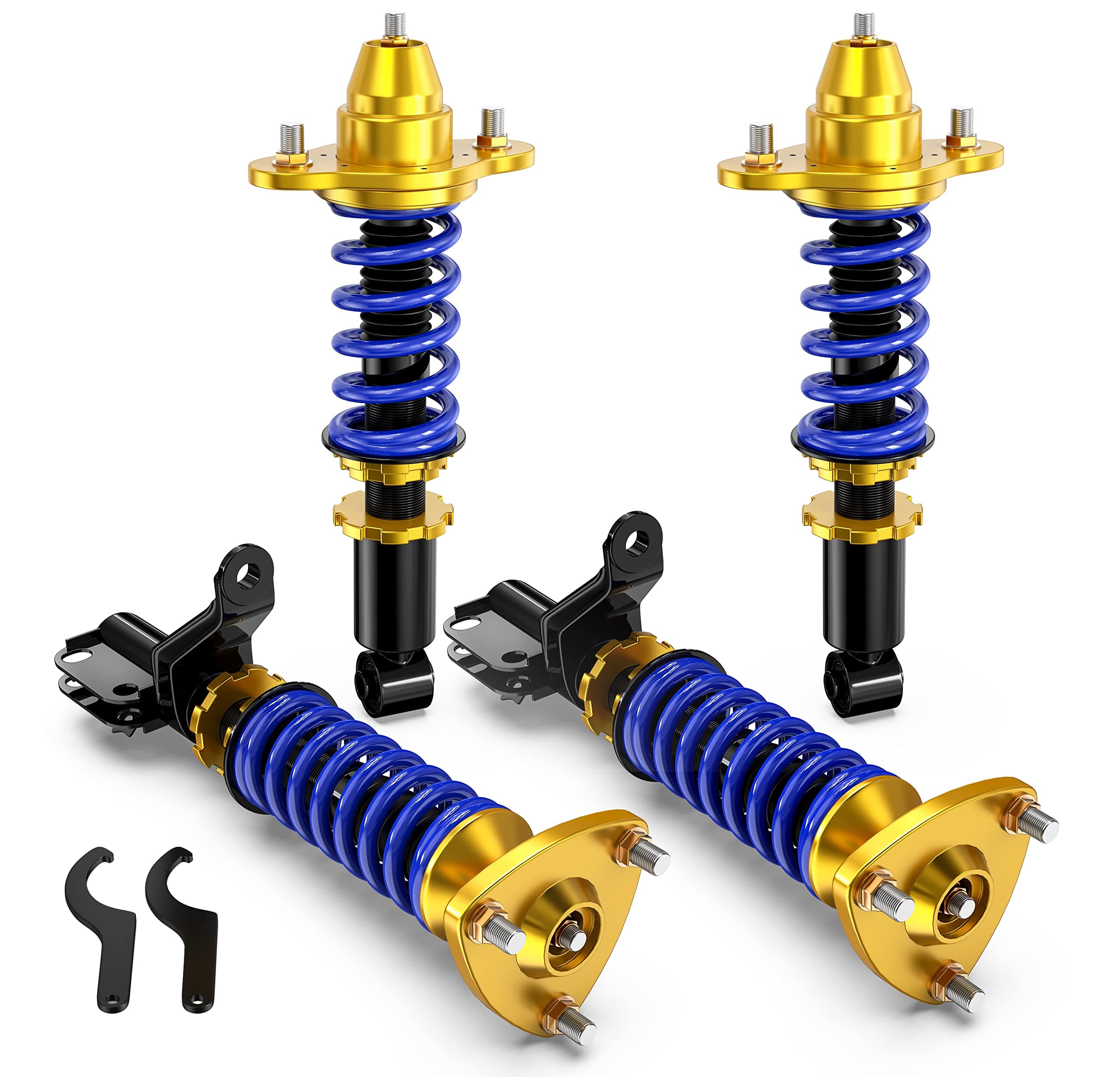 MOSTPLUS Adjustable Height Coilovers Struts Compatible with 2002 2003 2004 2005 2006 Acura RSX DC5 Suspensions Shock Struts Only for Coupe 2.0L