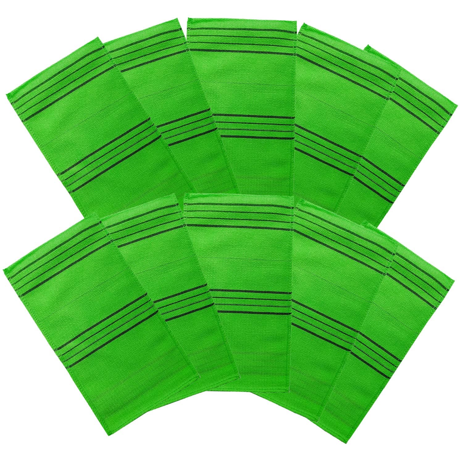 Korean Italy Towel Exfoliating Bath Washcloth 10 Pcs (Large Size)