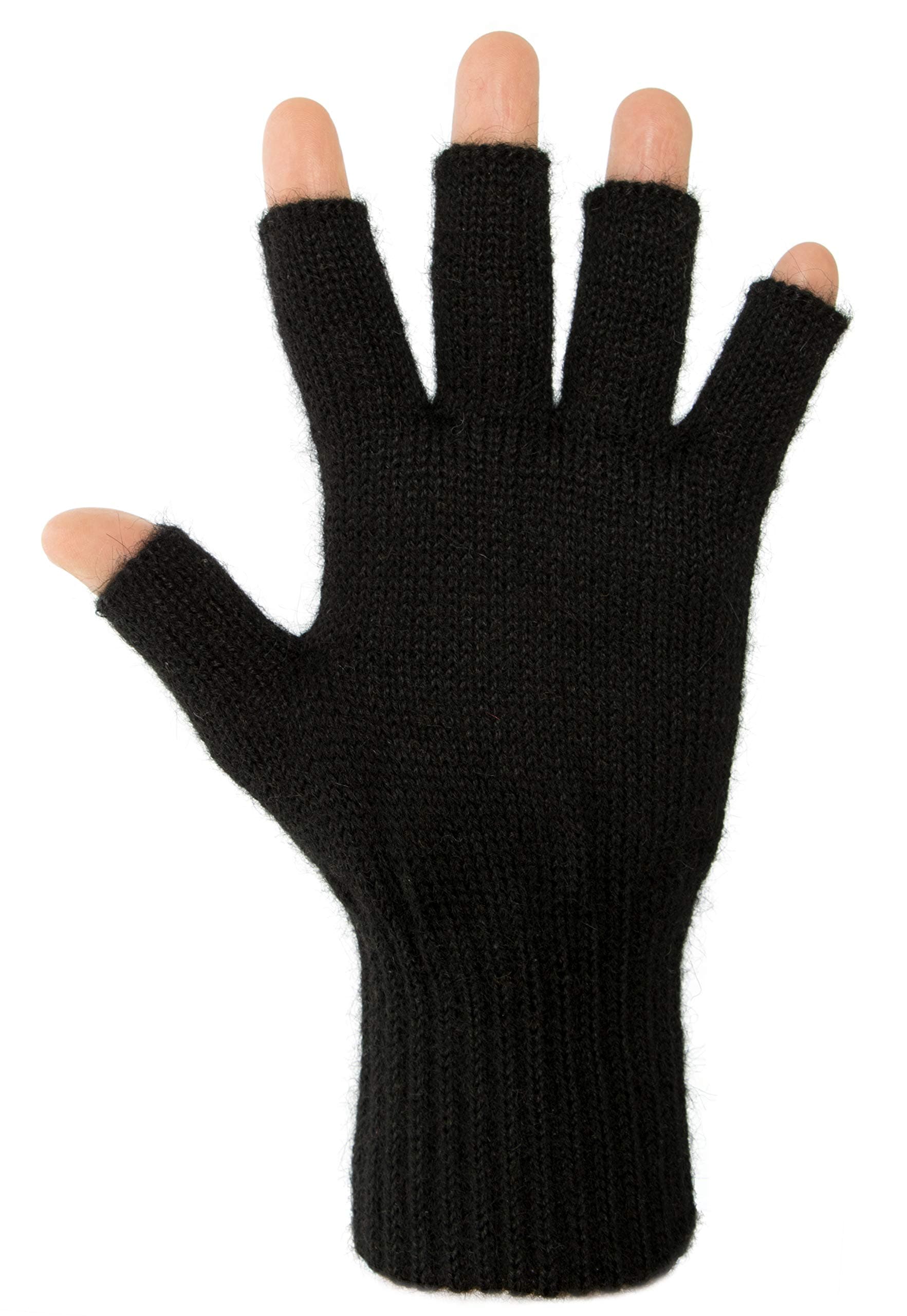 Darn Warm Alpaca Fingerless Gloves (90% Alpaca)