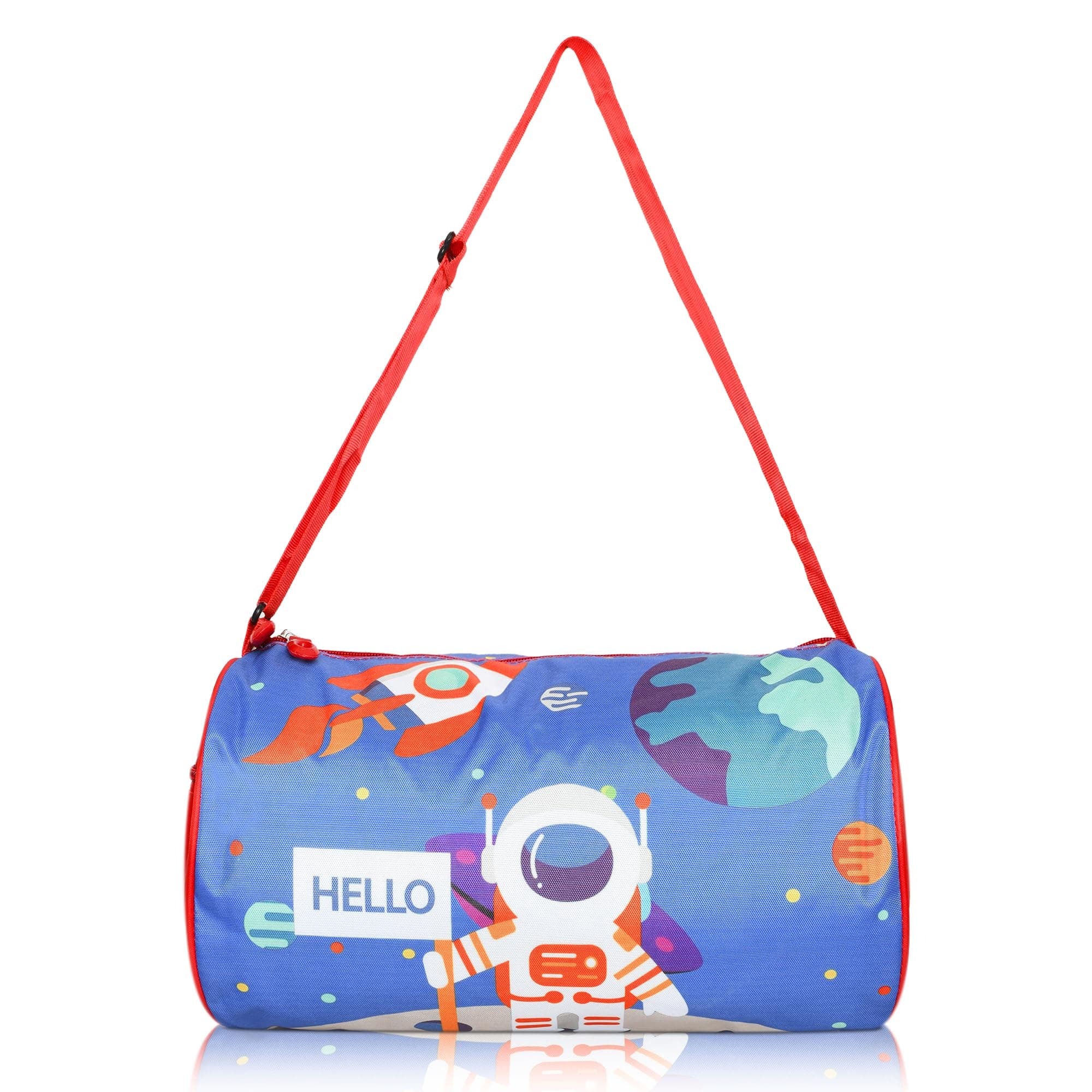 Stylbase Polyester Space Boy 14 inch Waterproof Kids Duffle Bag for Travel, Sports, Swimming, Skating - 35x20x22cm