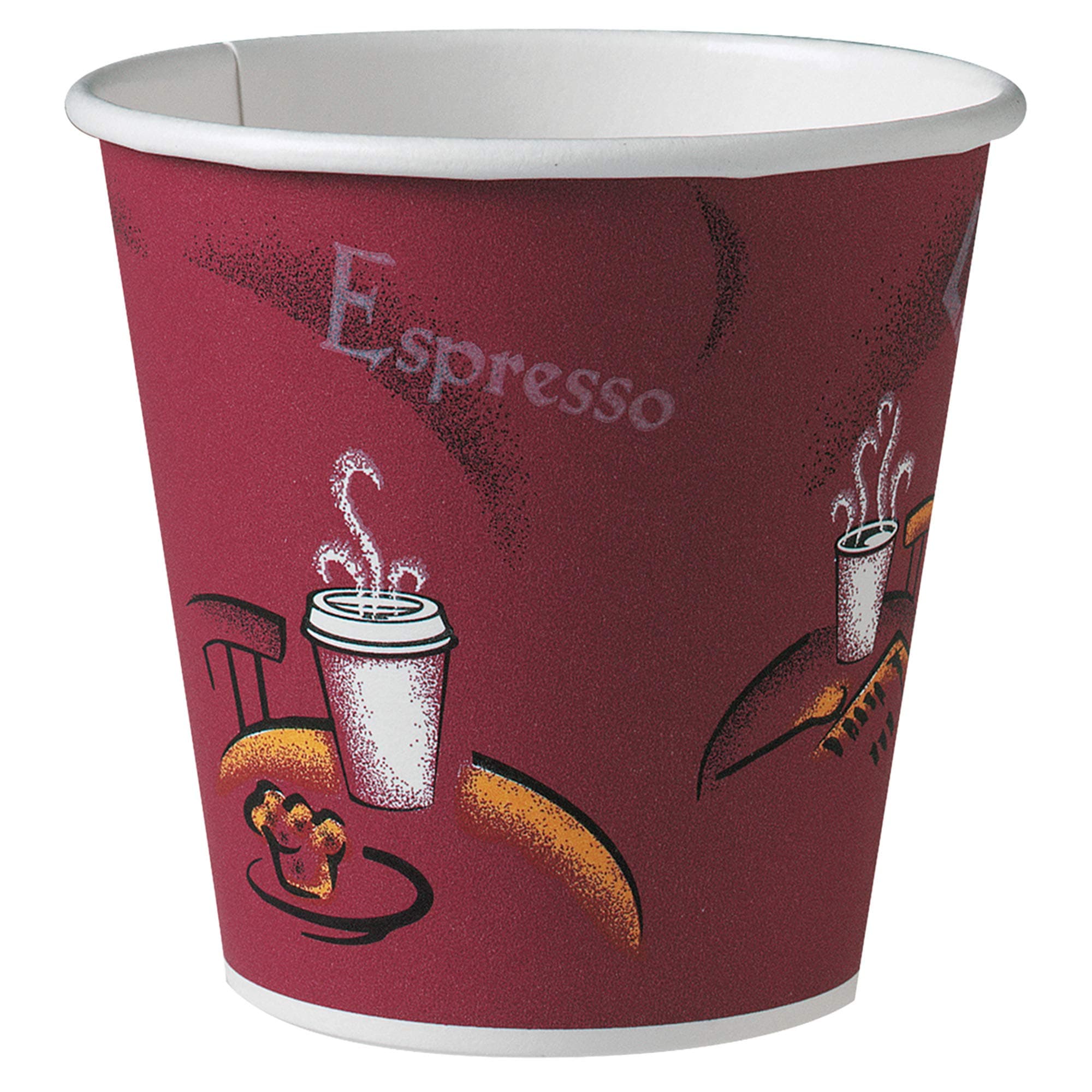 SOLO410SI-0041 10 oz Bistro SSP Paper Hot Cup (Case of 1000)