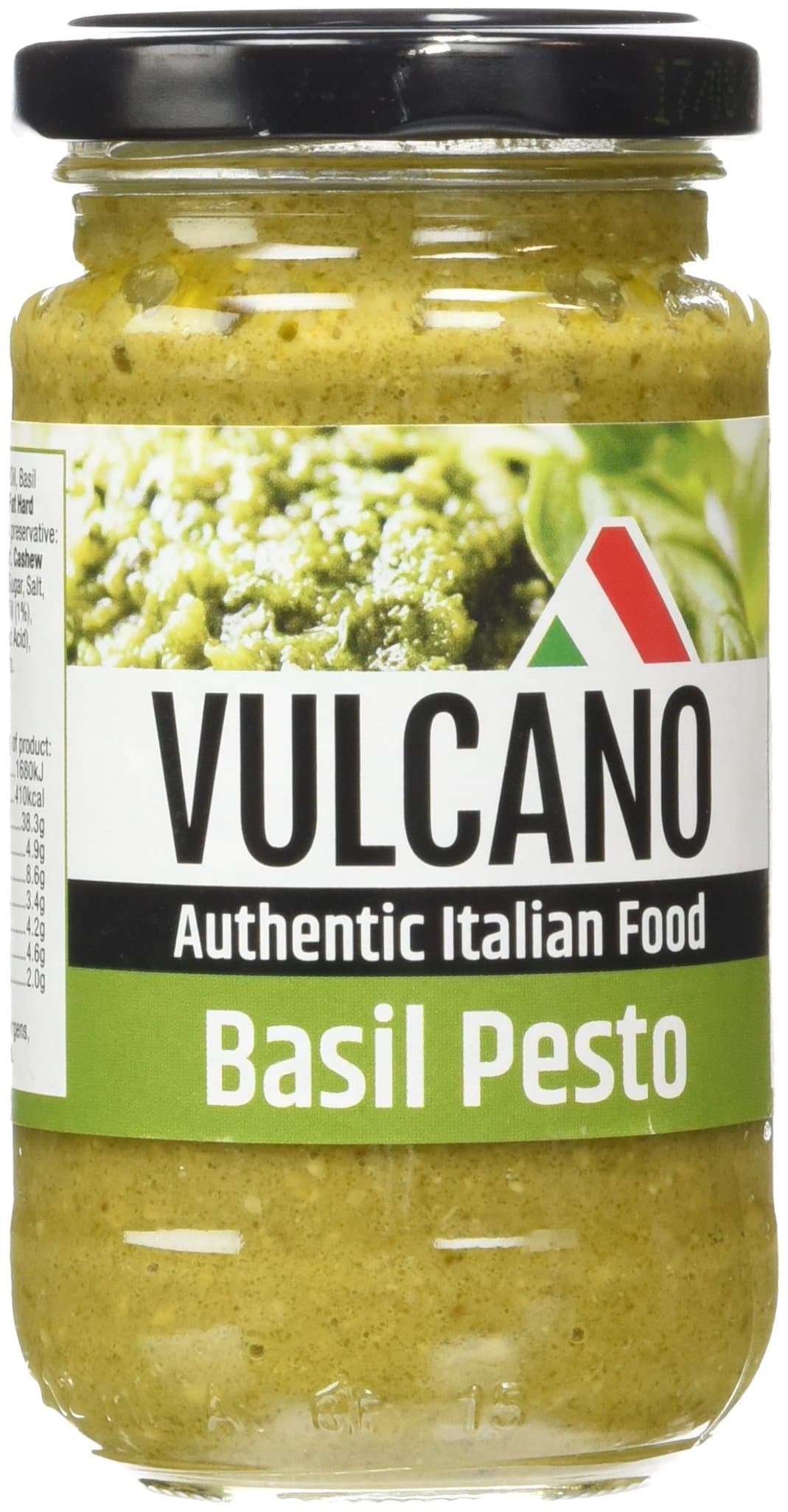 Vulcano Authentic Italian Green Pesto 190 g (Pack of 6)
