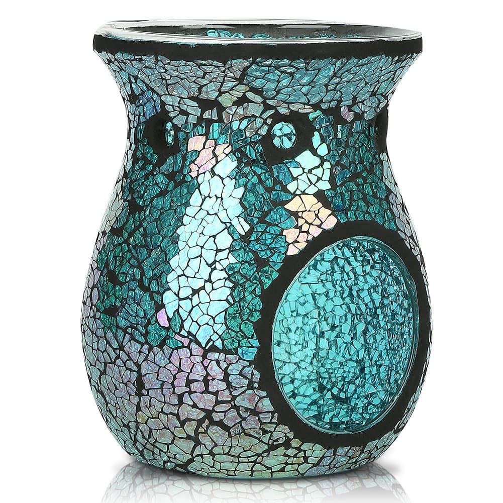 Mosaic Oil Burner/Essential Oil Burner/Tealigths Candle Wax Melt/Wax Warmer/Incense Aroma Diffuser For Spa Yoga
