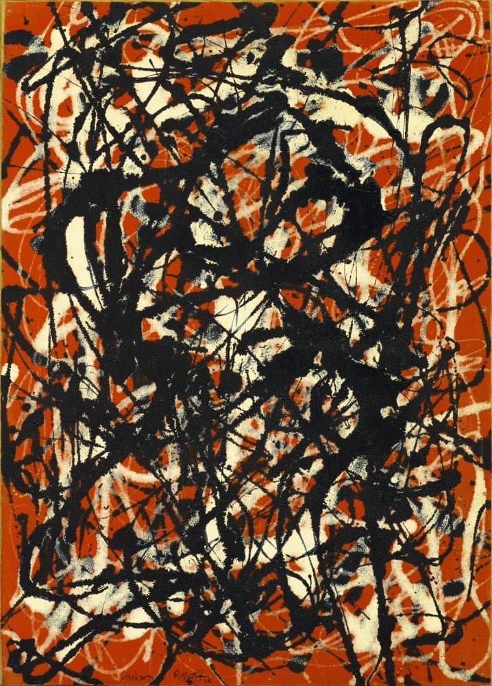 The Museum Outlet - Jackson Pollock - Free Form, Stretched Canvas Gallery Wrapped. 20x28