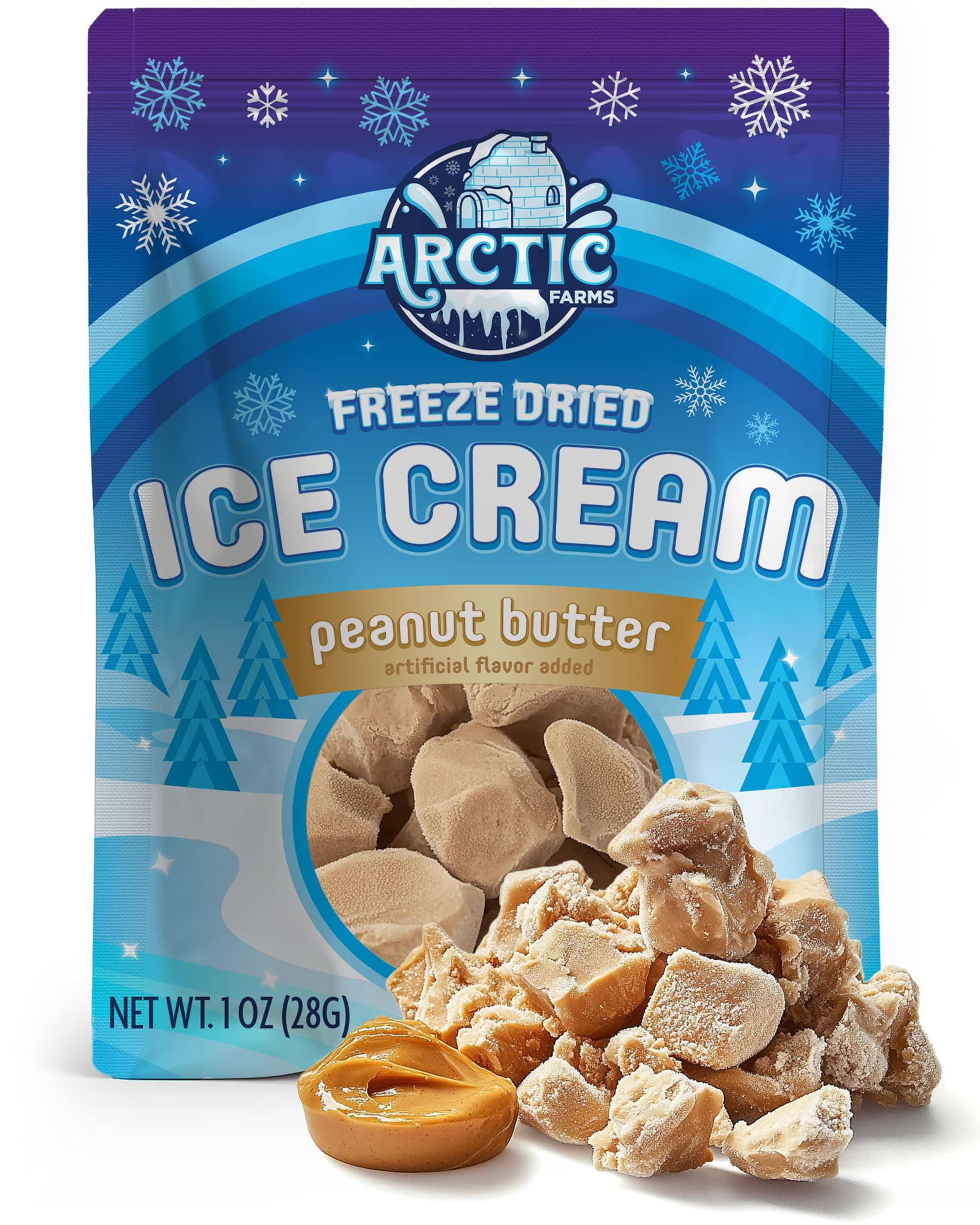 Freeze Dried Ice Cream that Does Not Melt (Peanut Butter)