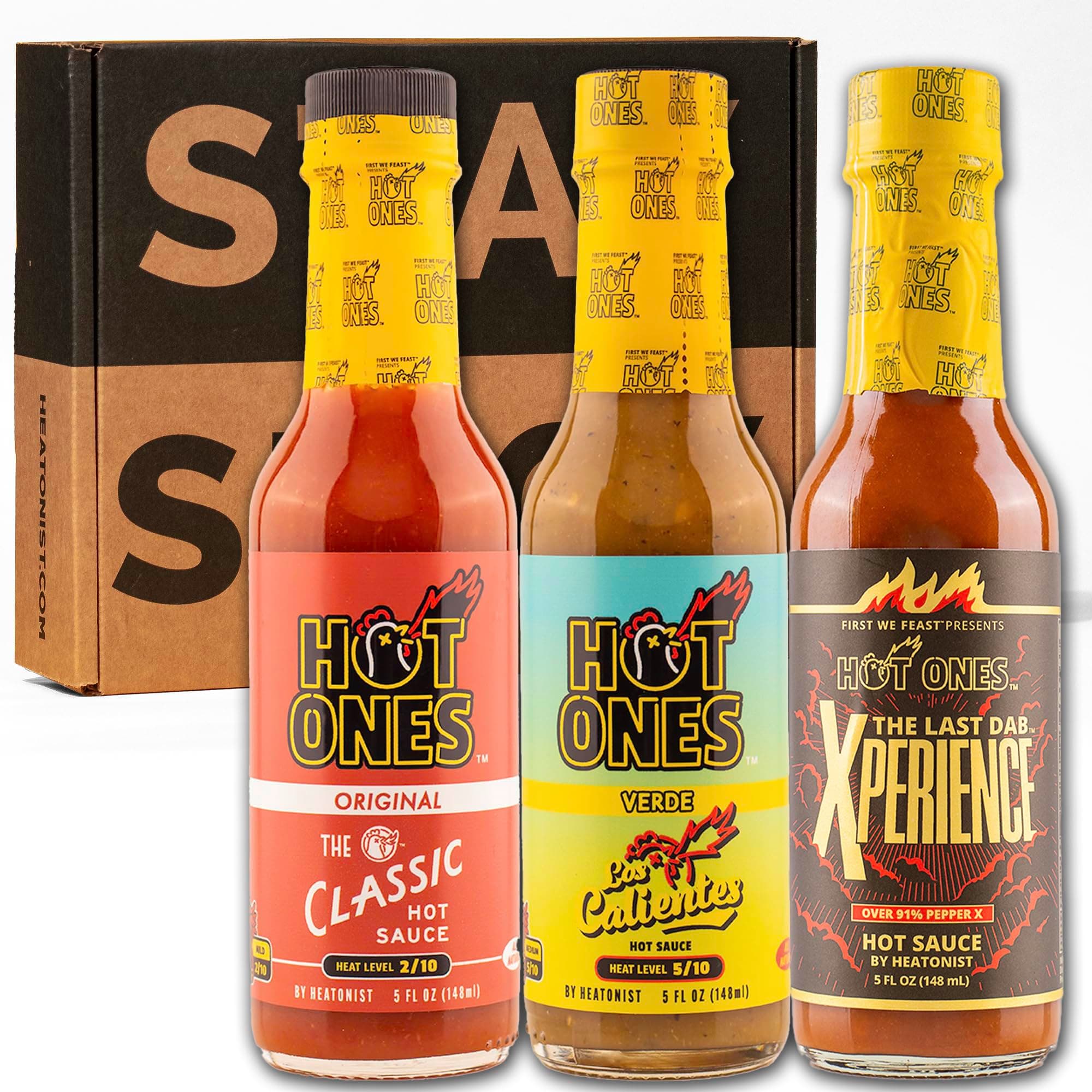 Hot Sauce Gift Set Season 25 Trio Pack Hot Sauce, Made With All Natural Ingredents, 5 fl oz Bottles (3-Pack)