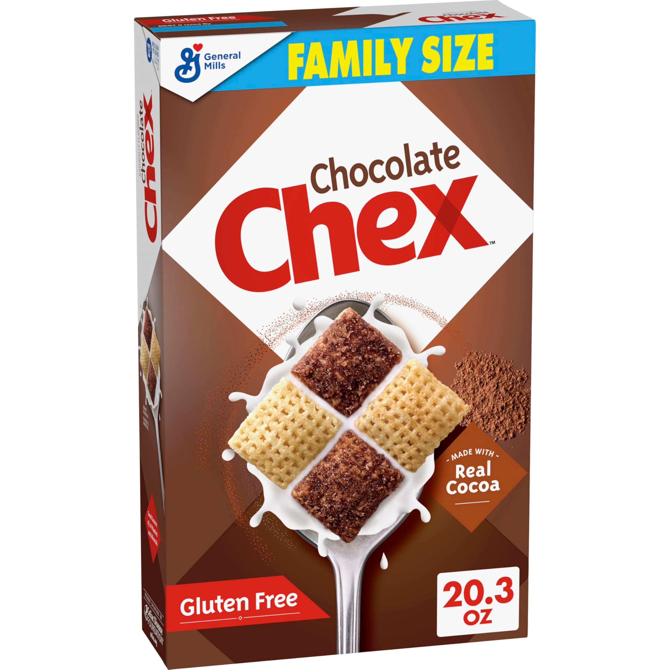 Chocolate Chex Breakfast Cereal, Gluten Free, 20.3 oz