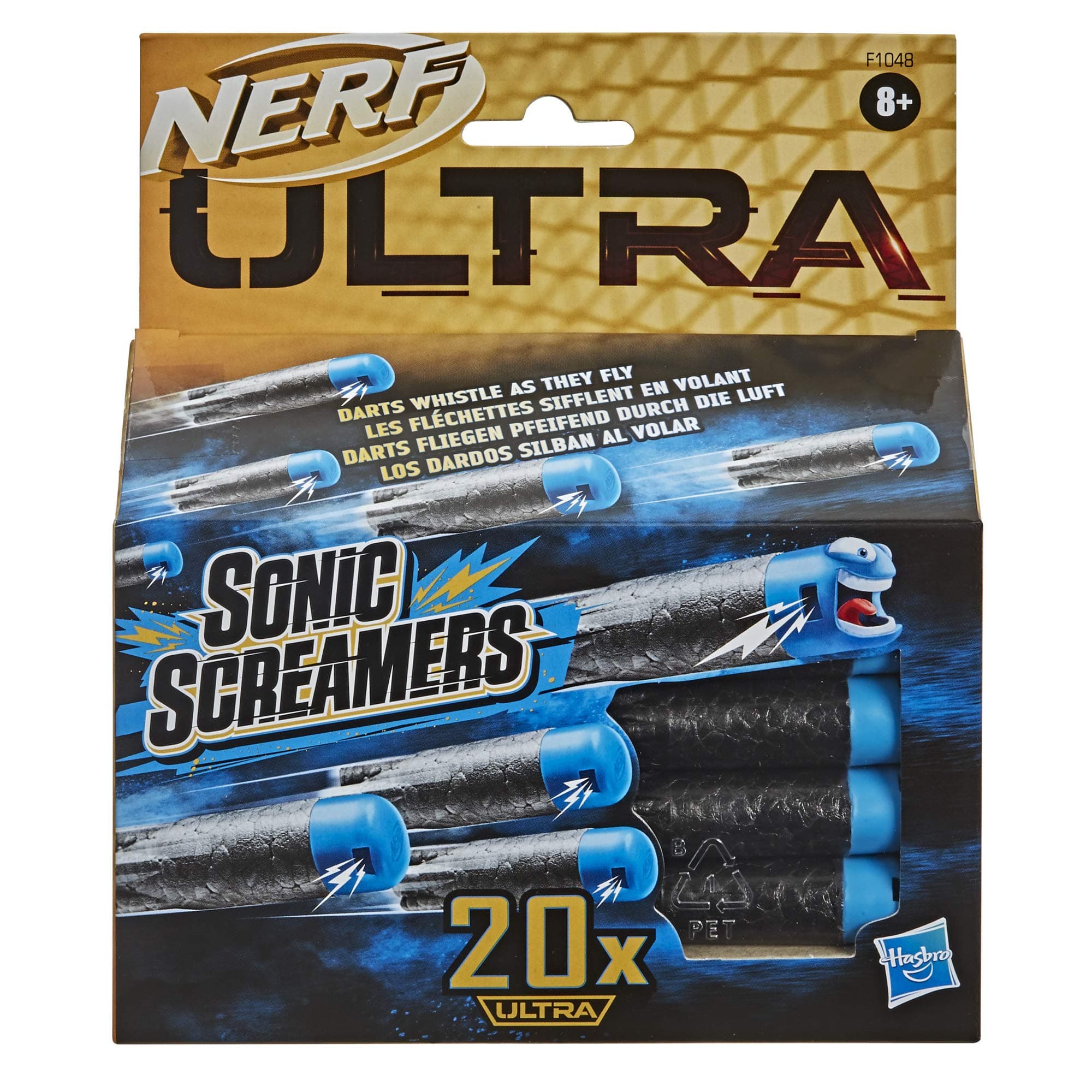 Ultra Sonic Screamers 20-Dart Refill Pack - Darts Whistle Through The Air - Compatible Only with Nerf Ultra Blasters
