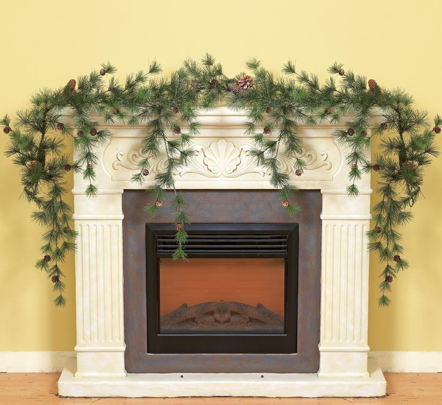 The Gerson Companies Snowy Ming Pine Christmas Garland 6 Feet Long New