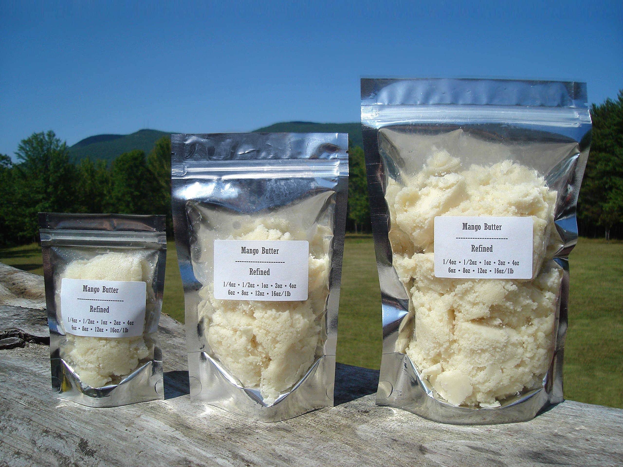 Mango Butter - 100% Pure, Natural, Kosher Refined 1 2 3 4 5 6 8 12 16 oz lb (16 oz. / 1 lb.)