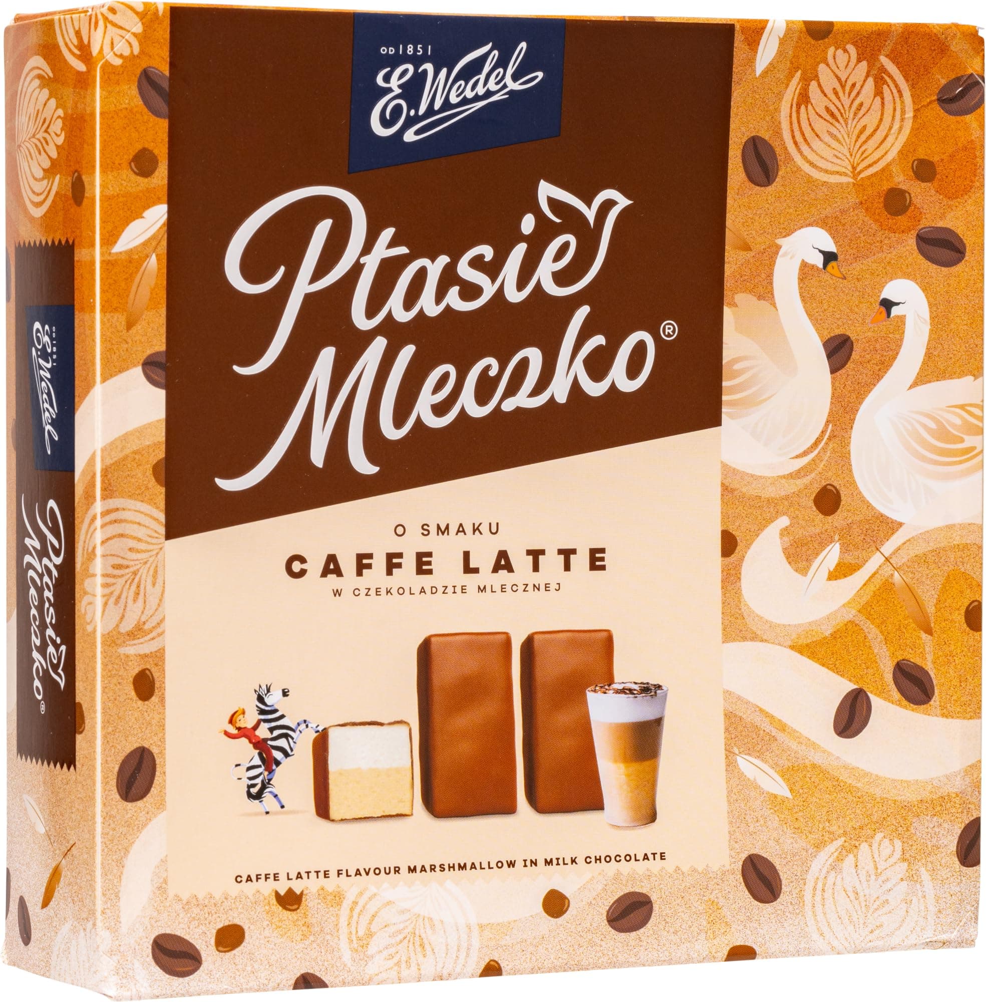 E. Wedel, Ptasie Mleczko Candy Box, Polish Bird's Milk, Caffe Latte Flavor Ma...