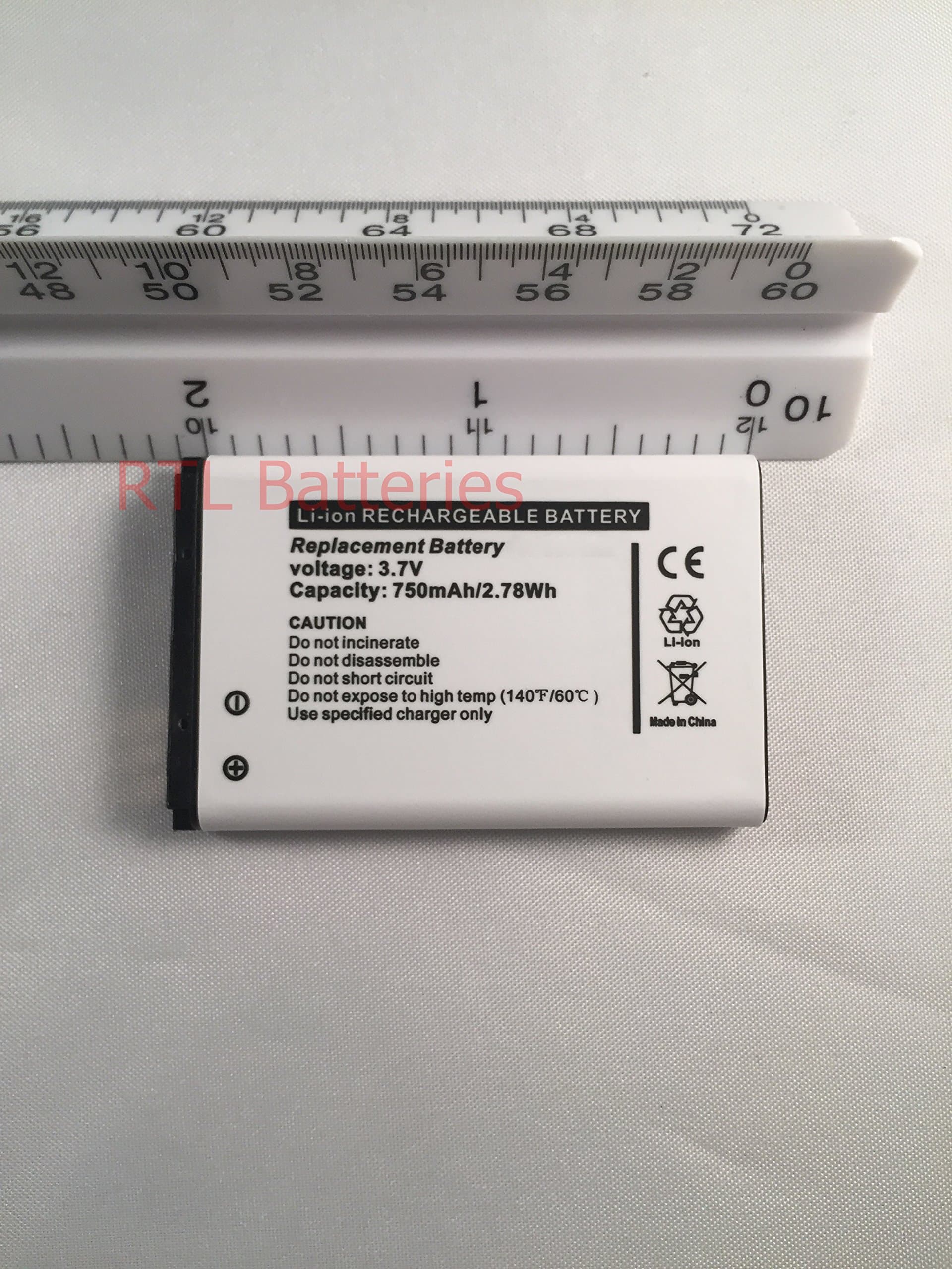 Babies R Us Replacement battery for Perfect View Baby Monitor High Capacity 1927009 1927012 3927006 by RTL Batteries