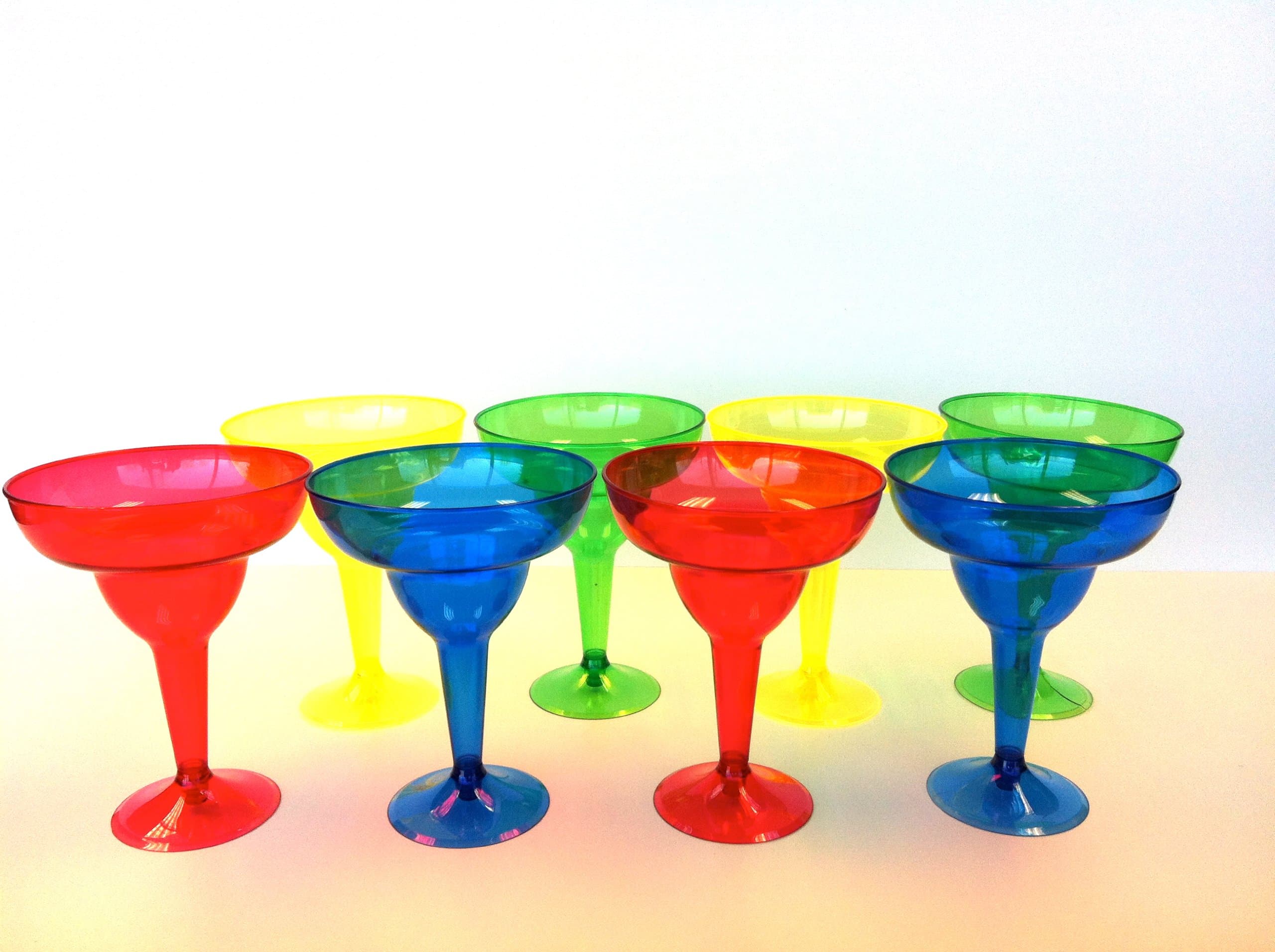 Margarita Glasses Set of 8, Plastic 10 oz.