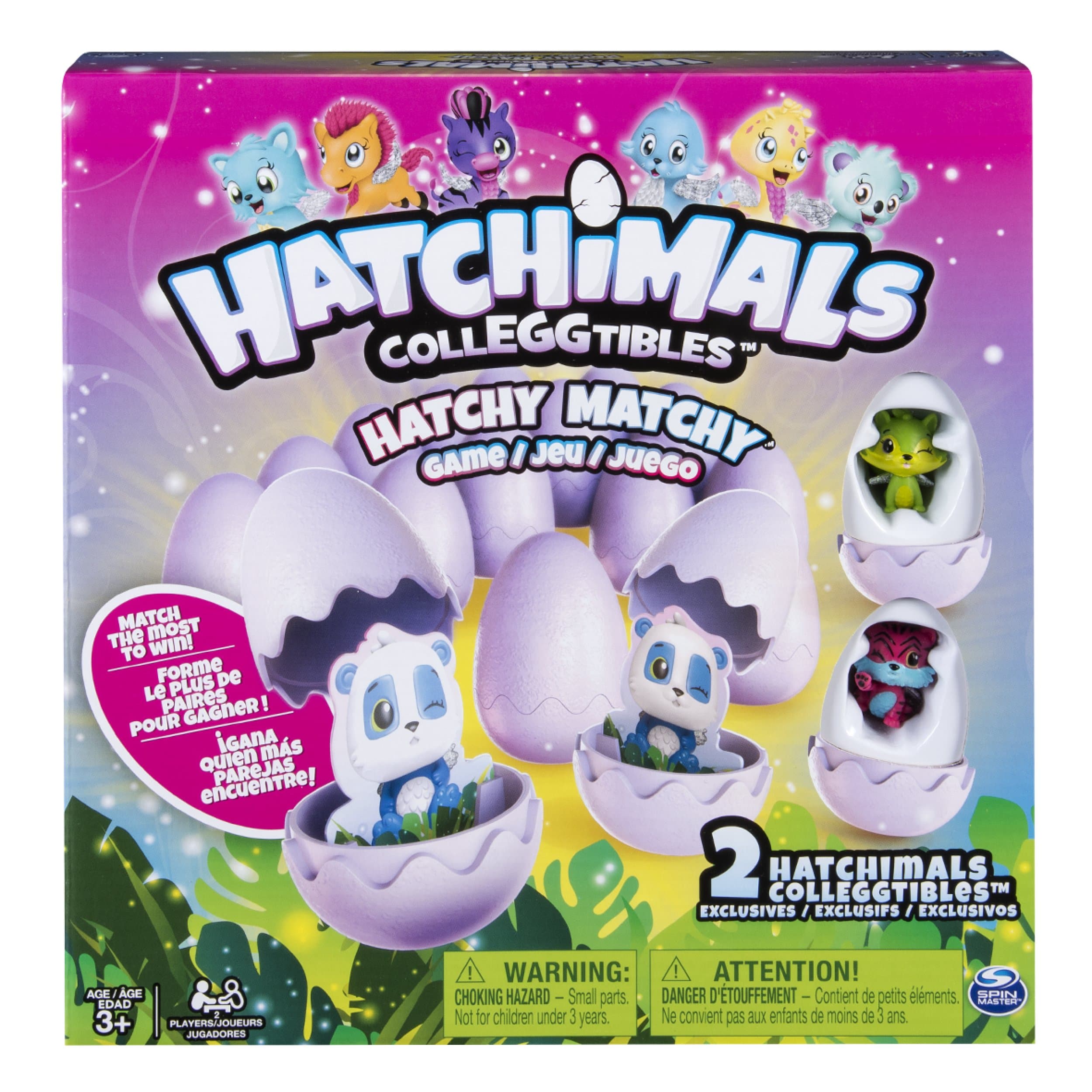 Spin Master Games Hatchimals - Hatchy Matchy Game with Two Exclusive Colleggtibles