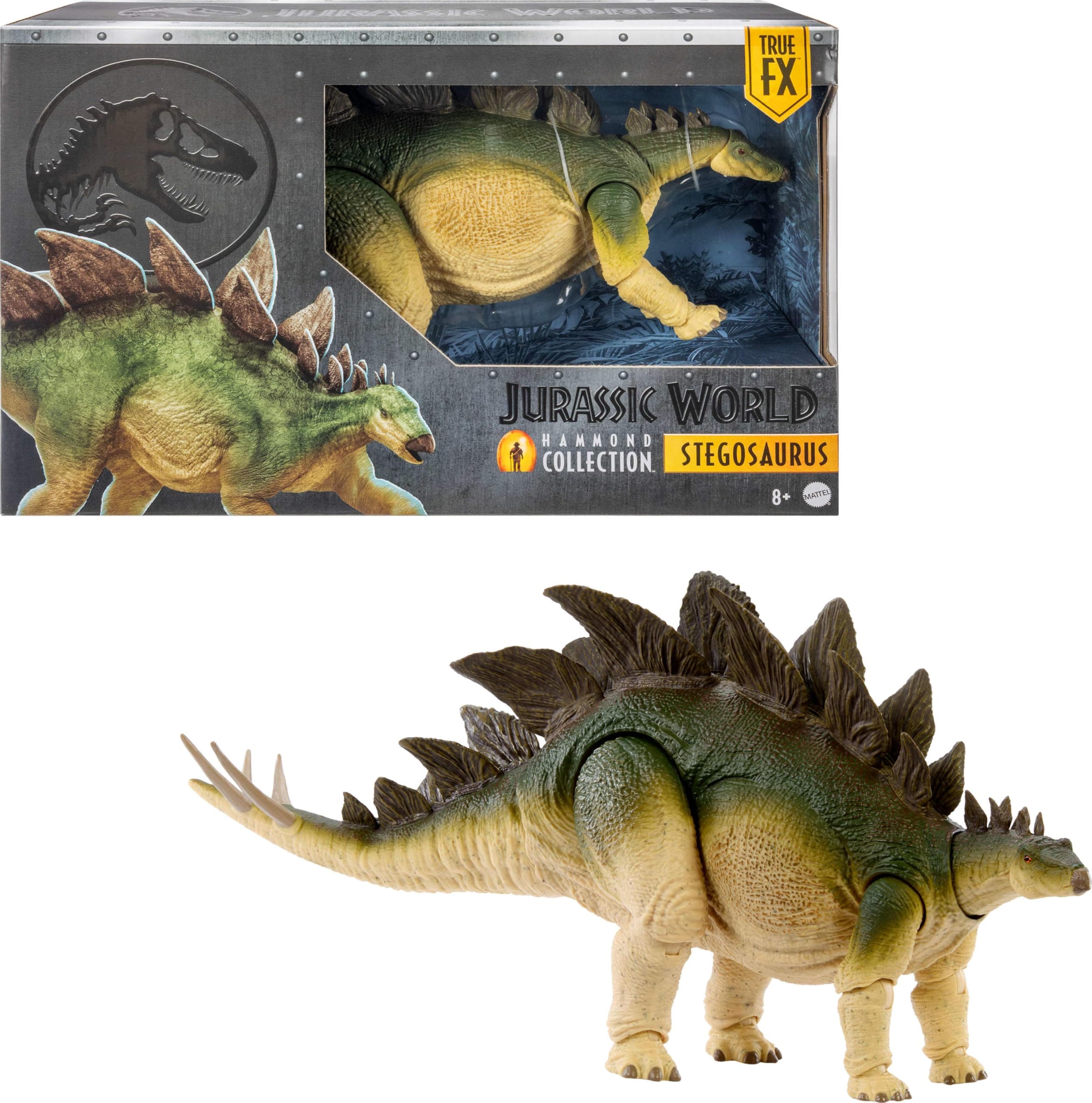 Mattel Jurassic World Hammond Collection JCH08 Forgotten World Jurassic Park Stegosaurus Extra Large Herbivor Dinosaur Toy