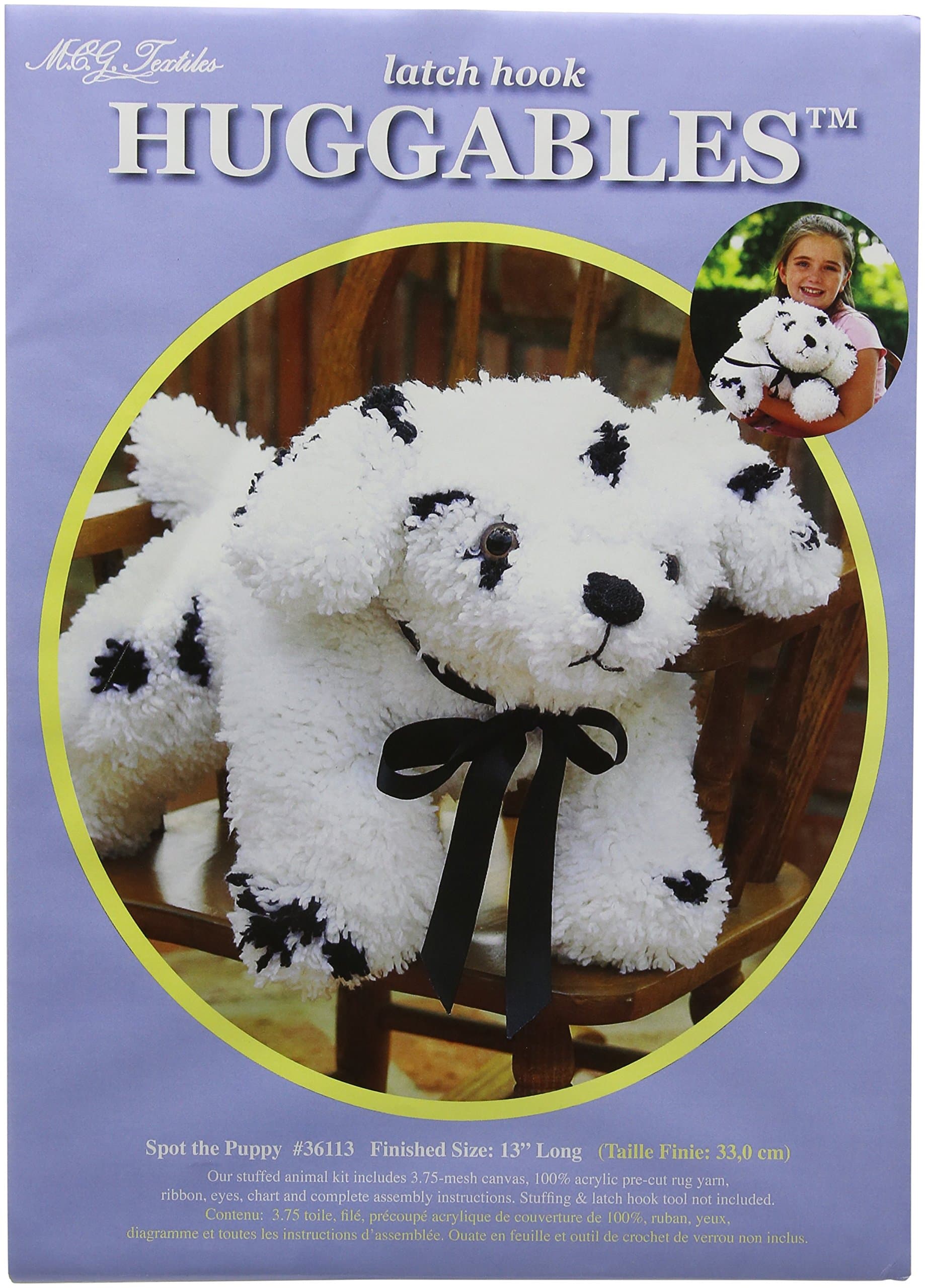 MCG Textiles Huggables Animal Spot the Puppy Latch Hook Kit