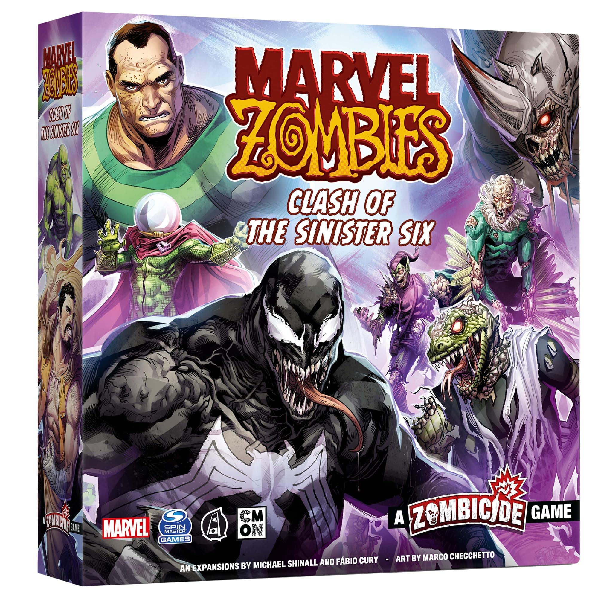 Marvel Zombies: A Zombicide Game - Clash of The Sinister Six - Heroes vs. Villains in a Zombie Apocalypse! Cooperative Strategy Game, Ages 14+, 1-6 Players, 90 Minute Playtime, Made
