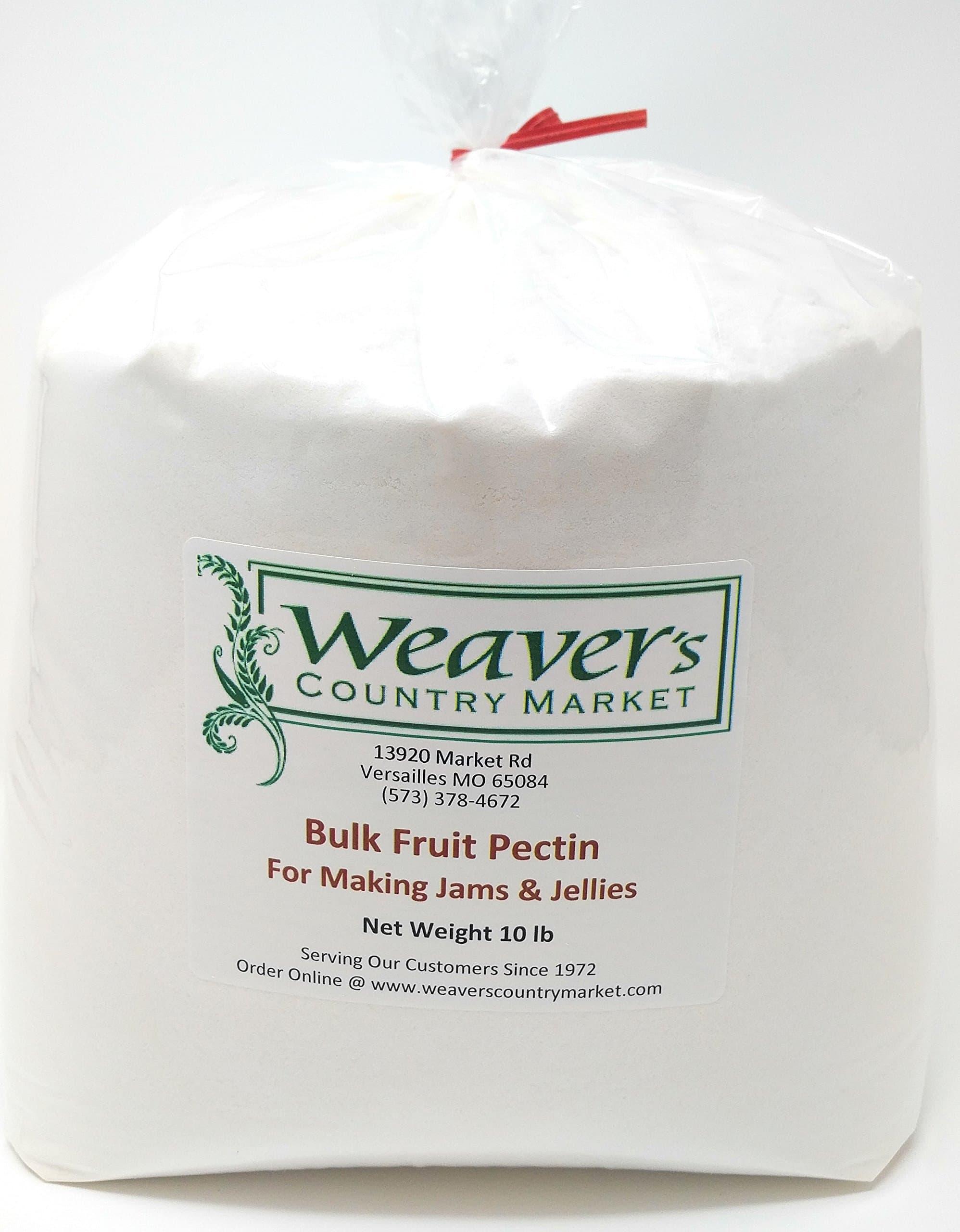 Weaver's Country Market Bulk Fruit Pectin Mix for Making Jams & Jellies (10 Lb. Plastic Bag)
