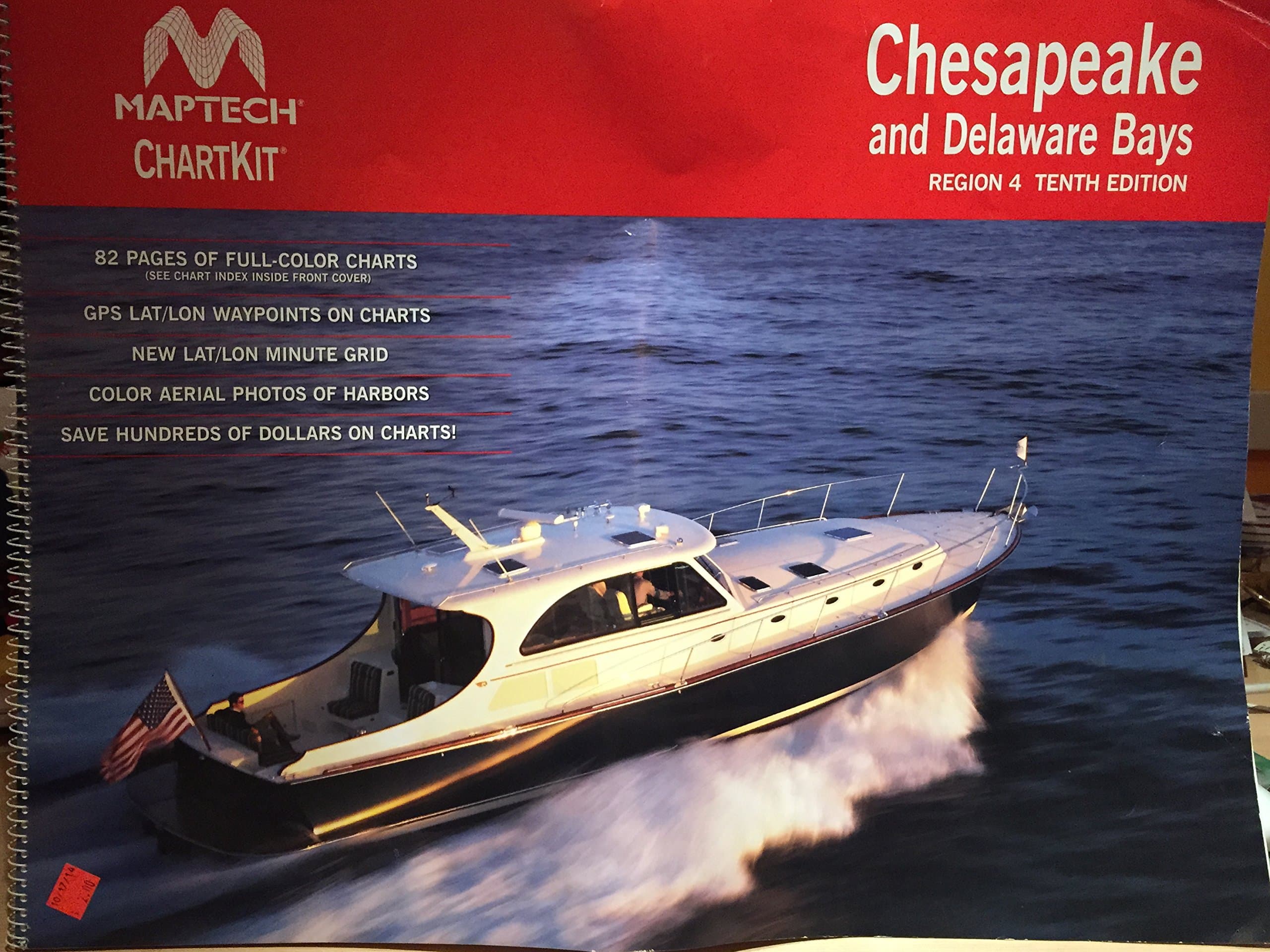 MAPTECH Chesapeake and Delaware Bays Chartkit Book with Companion CD