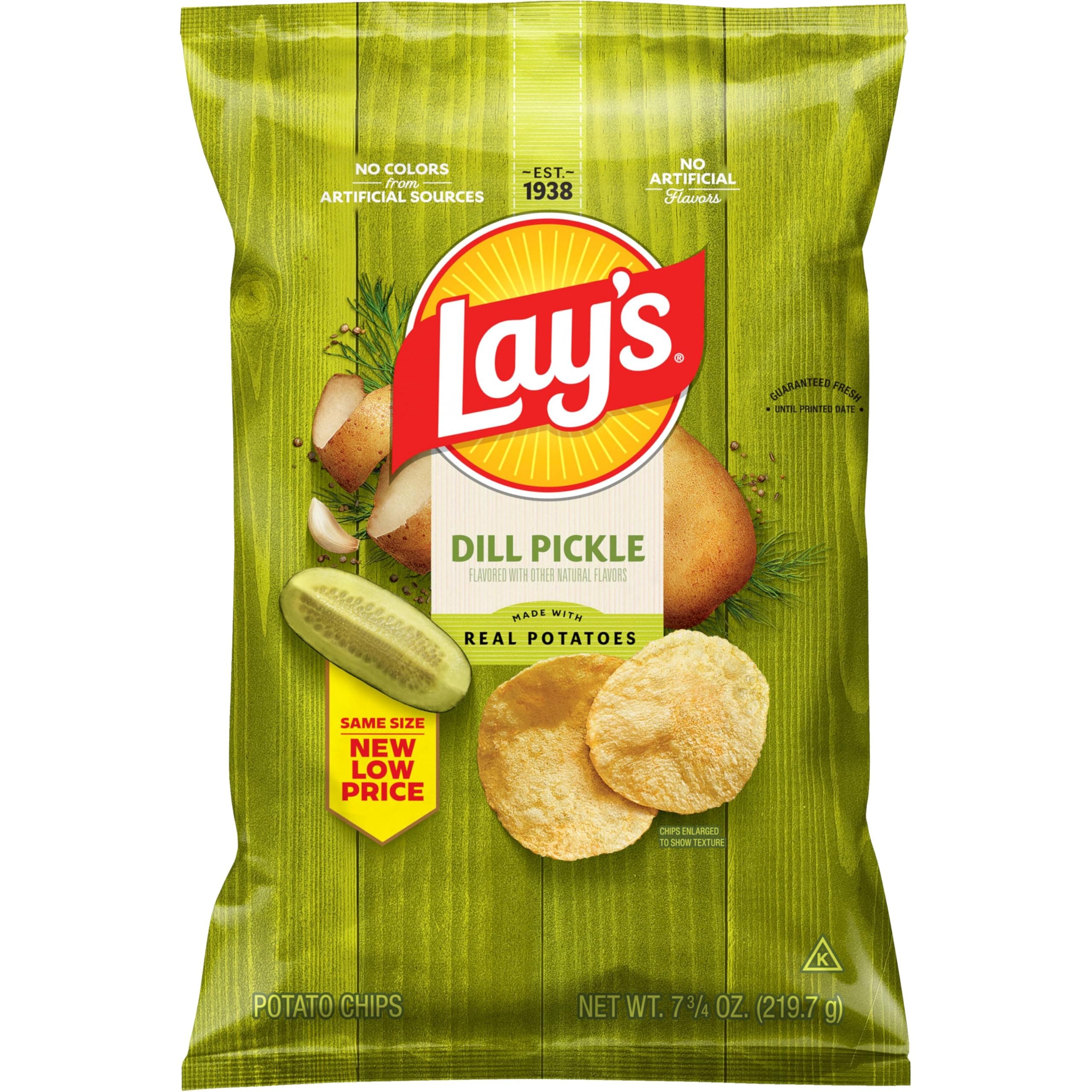Lay's Dill Pickle Flavored Potato Chips - 7.75oz