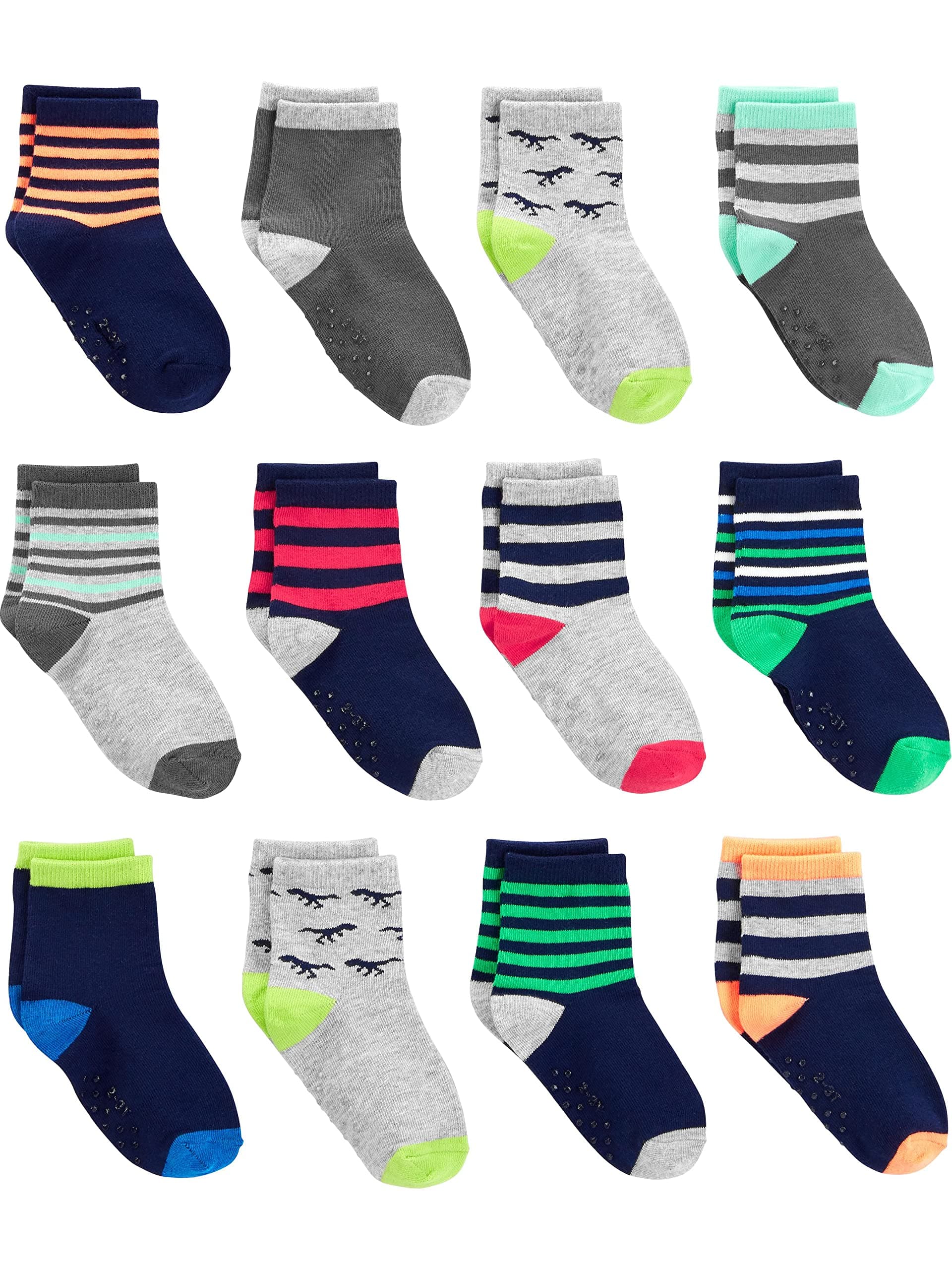 Simple Joys by Carter's Unisex Toddlers and Babies' Crew Socks, 12 Pairs