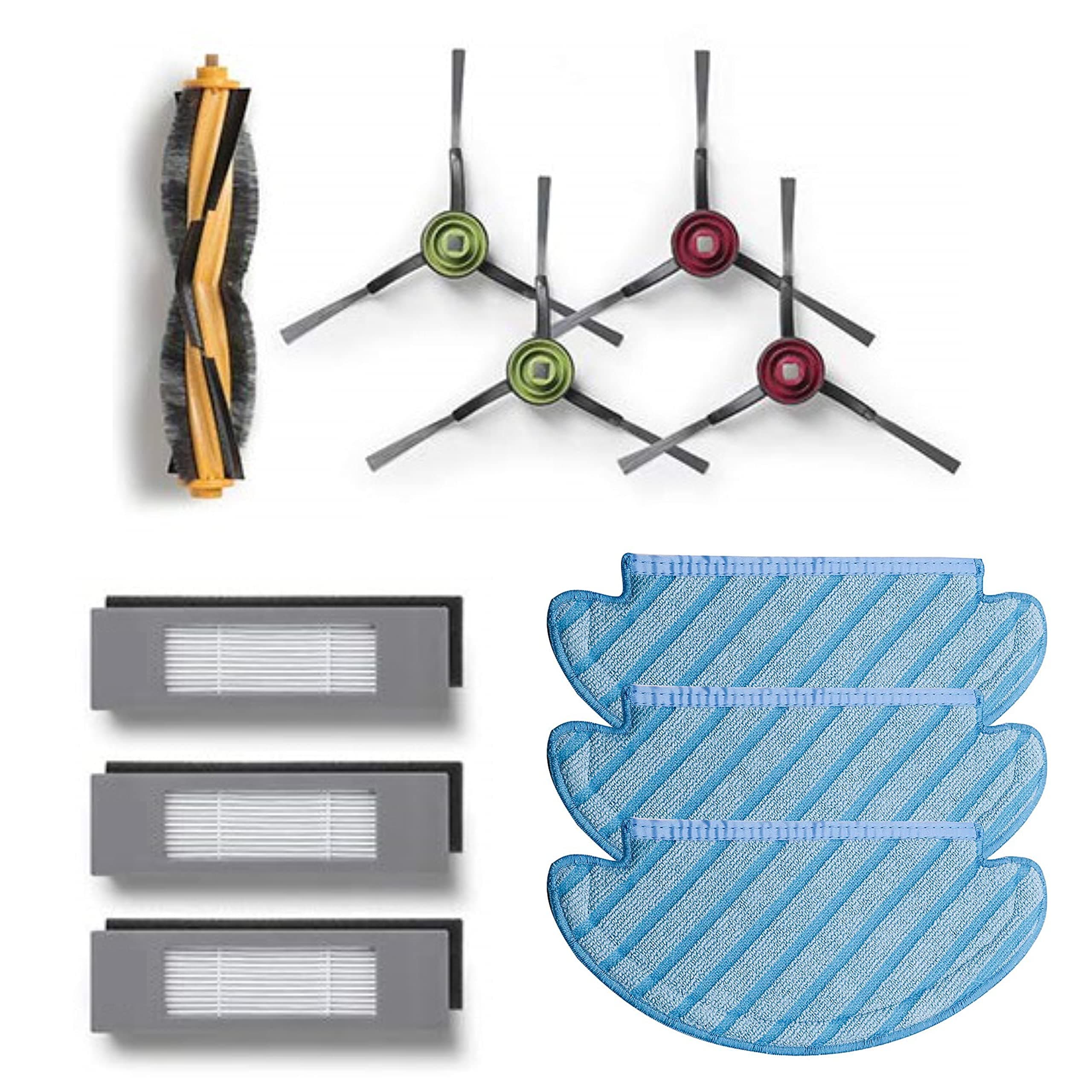 Reverbo Replenishment Kit | Replacement Parts | Accessories Compatible with Ecovacs Deebot Ozmo N8 | N8 Pro | T8 | N10 Series (Kit with Mops)
