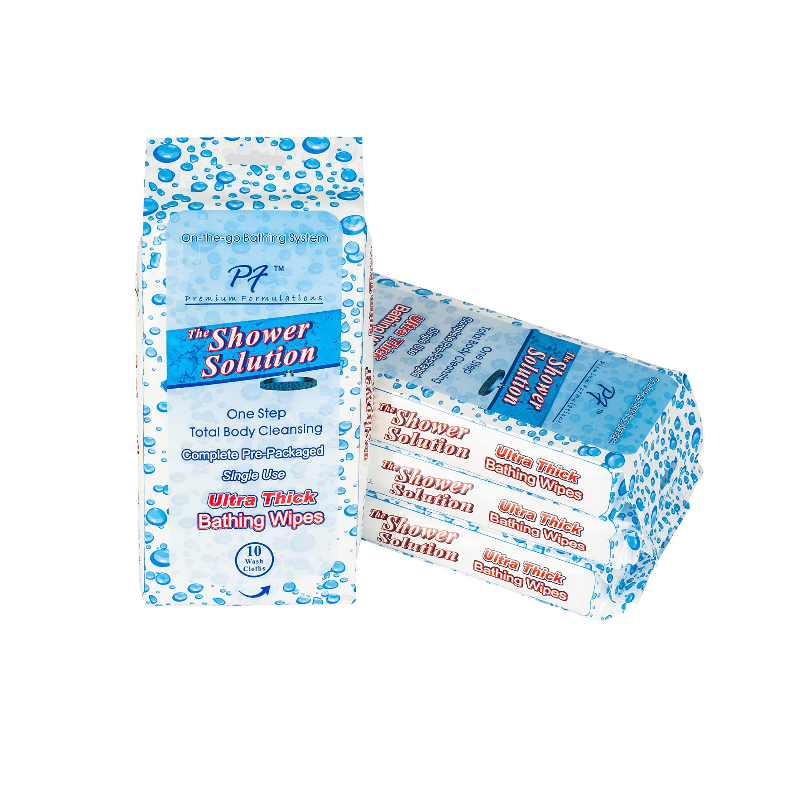 - Shower Solutions - Adult Bathing Wipes, Extra Large and Extra Thick (40 wipes (4 Pack))