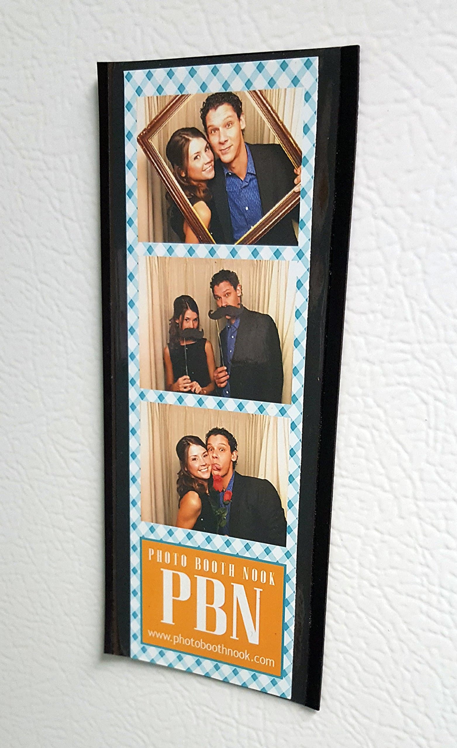Photo Booth Nook 100 Black Magnetic Photo Booth Frames for 2x6 Photo Strips, Brand