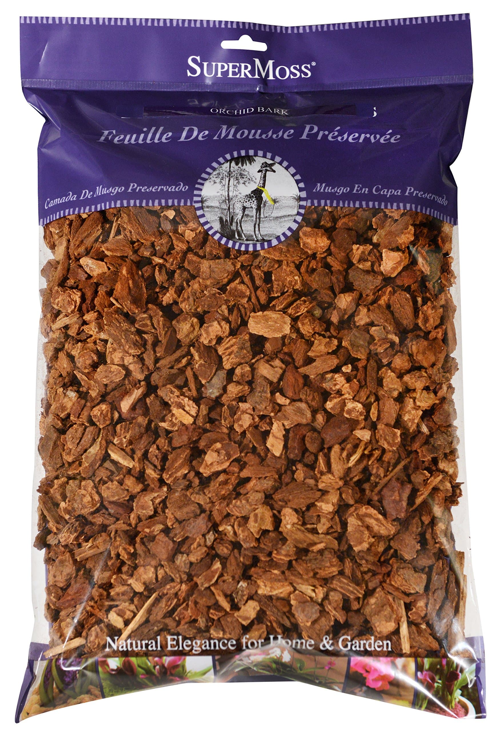SuperMoss (23114) Orchid Potting Bark, Natural, 4 quarts