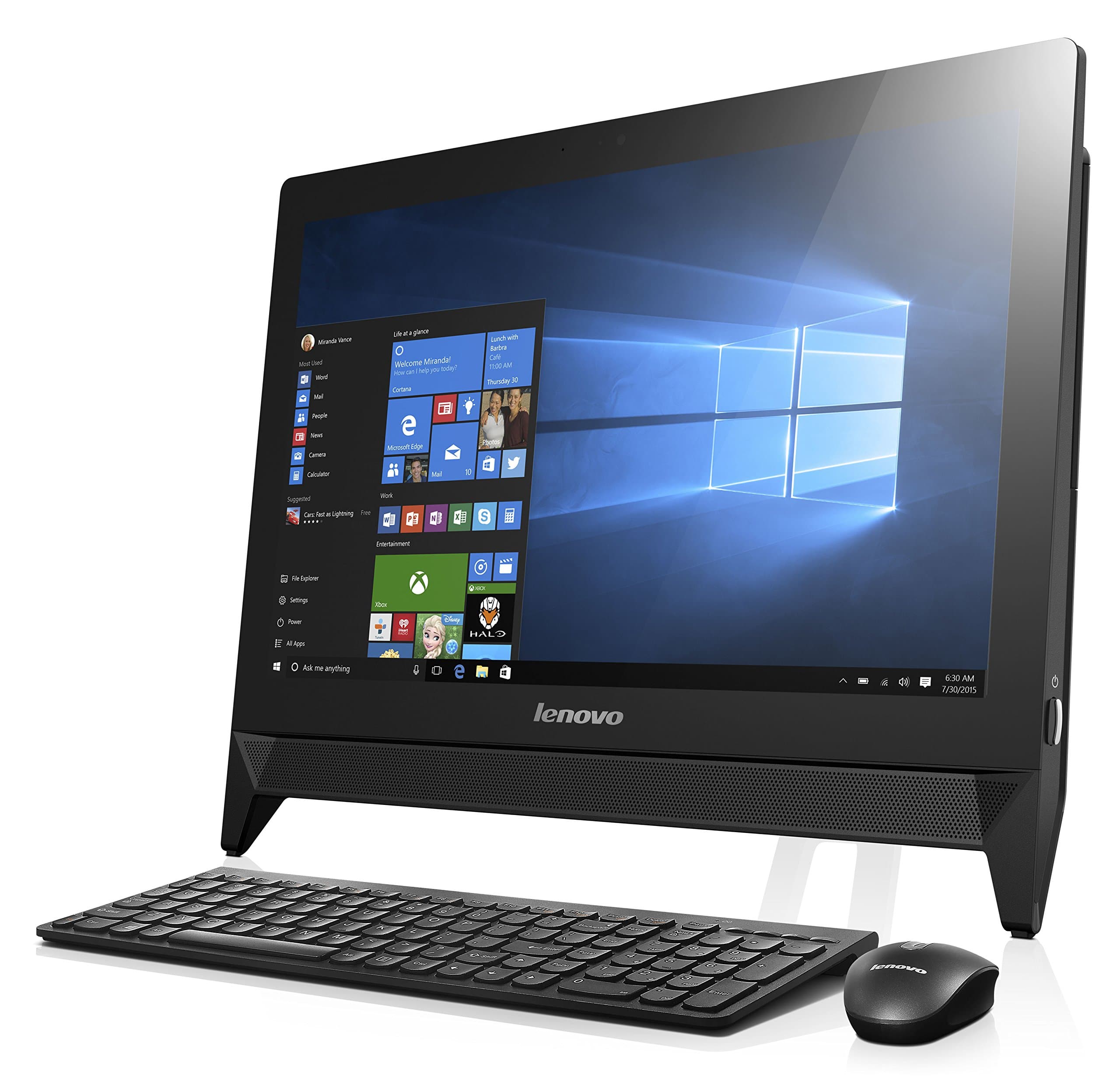 Lenovo C20 - 19.5" All-in-one (AMD E1, 4 GB RAM, 500 GB HDD, AMD Radeon R2, Windows 10) F0B3005BUS