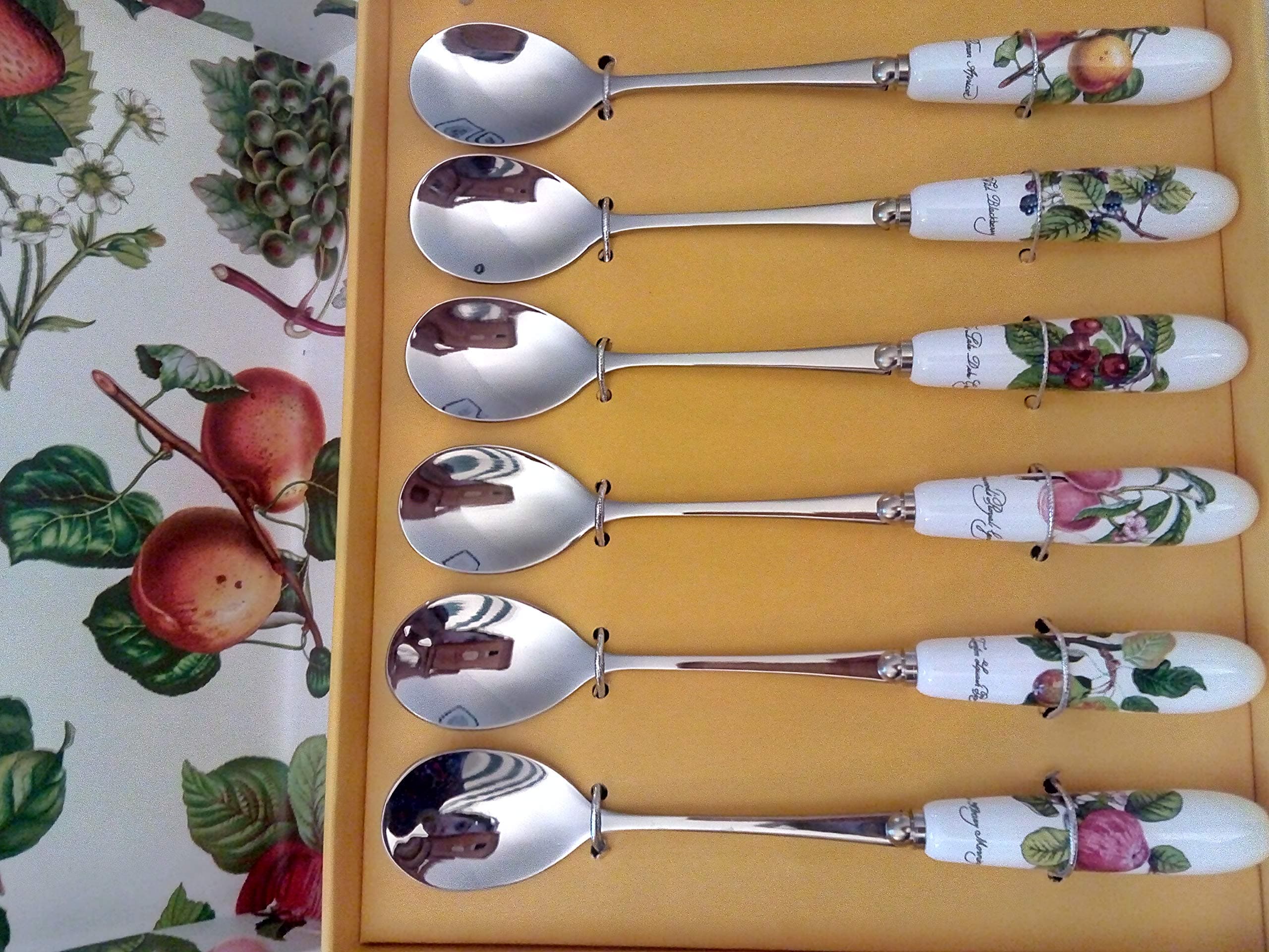 Portmeirion 473140 Pomona Tea Spoons - Set of 6,